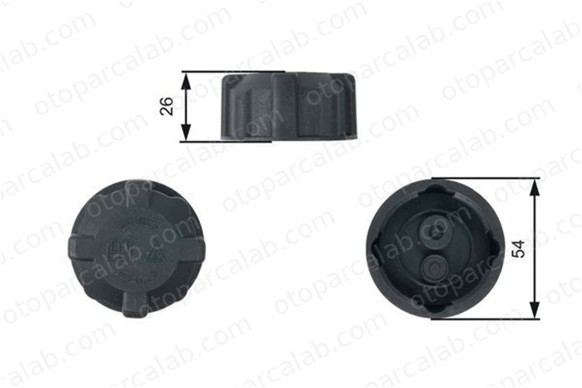 GATES RC202 Radyatör Yedek Su Depo Kapağı FIAT UNO TIPO 1325237080 1341182080