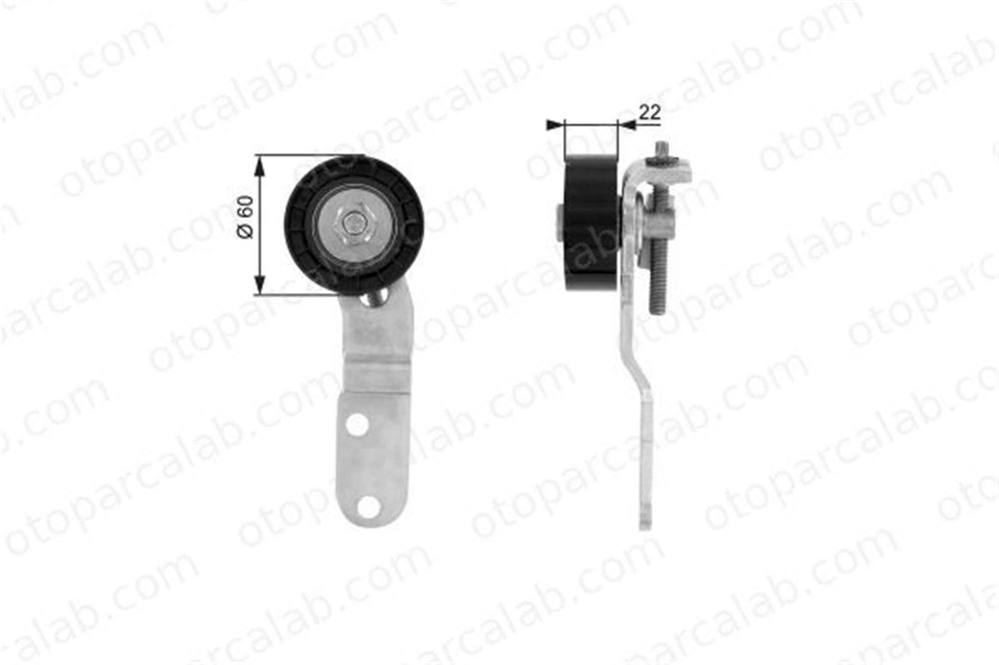 GATES T36074 Vantilatör Kayış Gergi Rulmanı FORD ESCORT VI ESCORT VI Kombi van 1088100 7044044