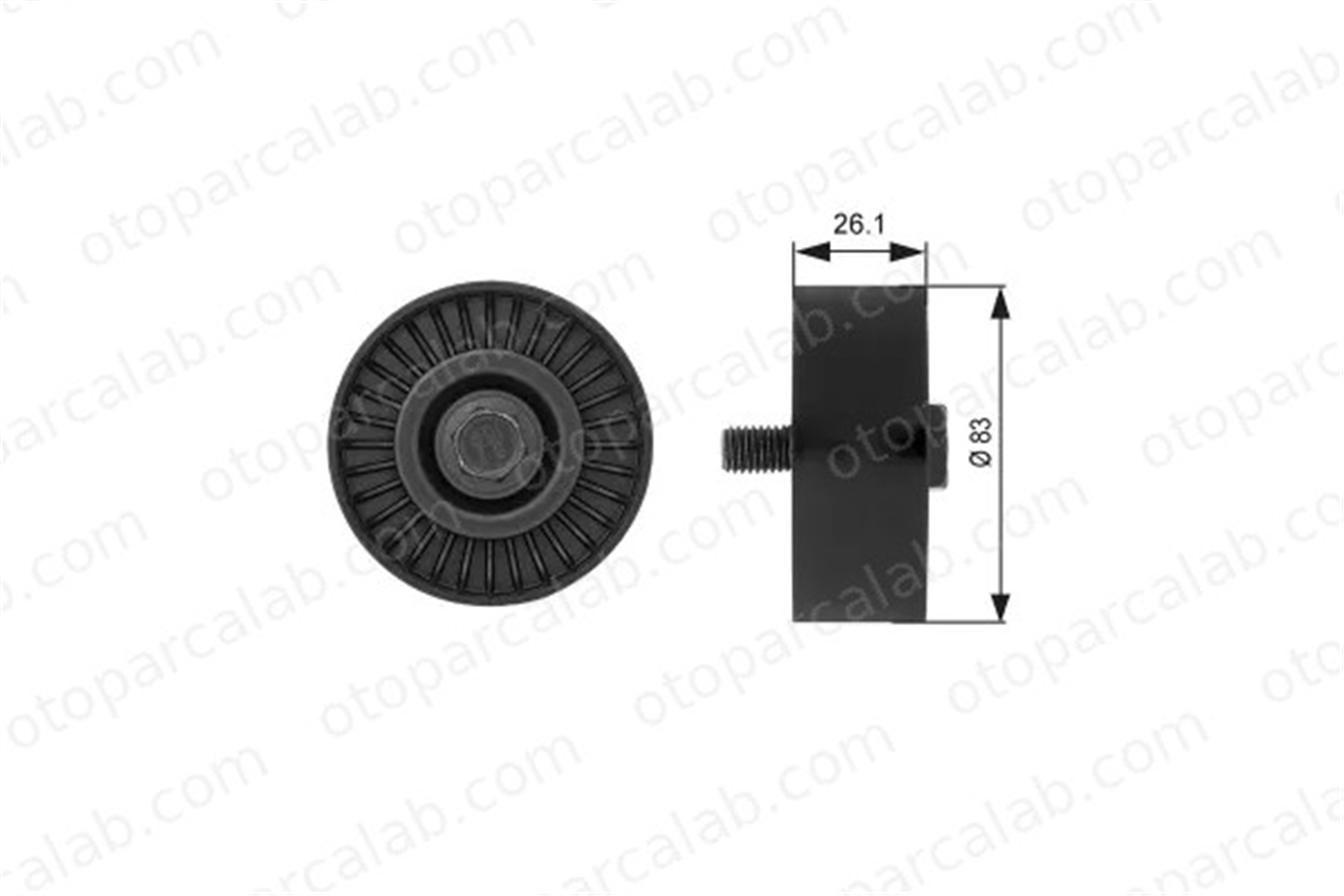 GATES T38027 Vantilatör Kayış Gergi Rulmanı PONTIAC TRANS SPORT BUICK PARK AVENUE 2528637100 2528637110