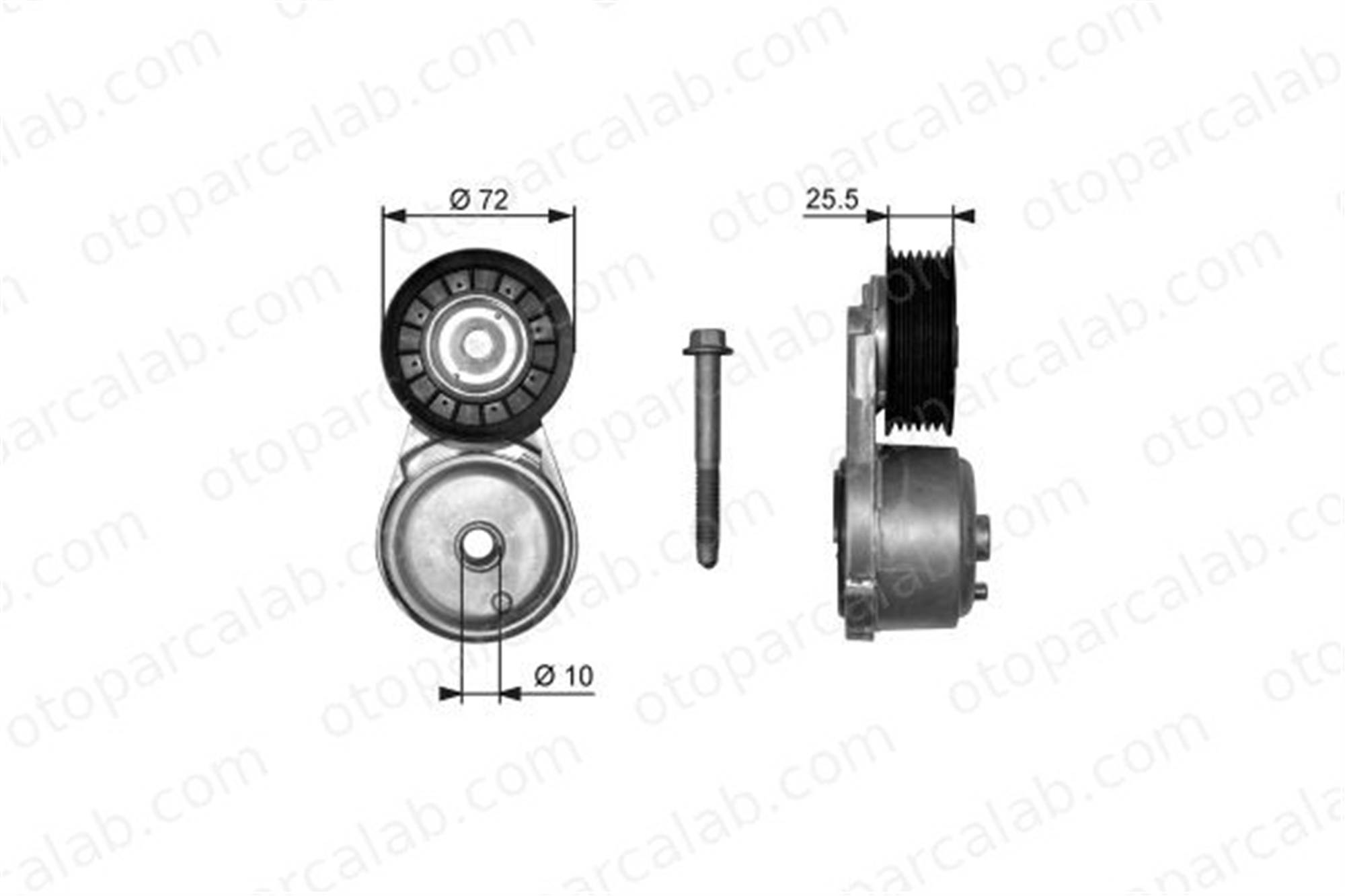 GATES T38103 Triger Gergi Rulmanı CHEVROLET TAHOE BLAZER S10 10239670 12456152