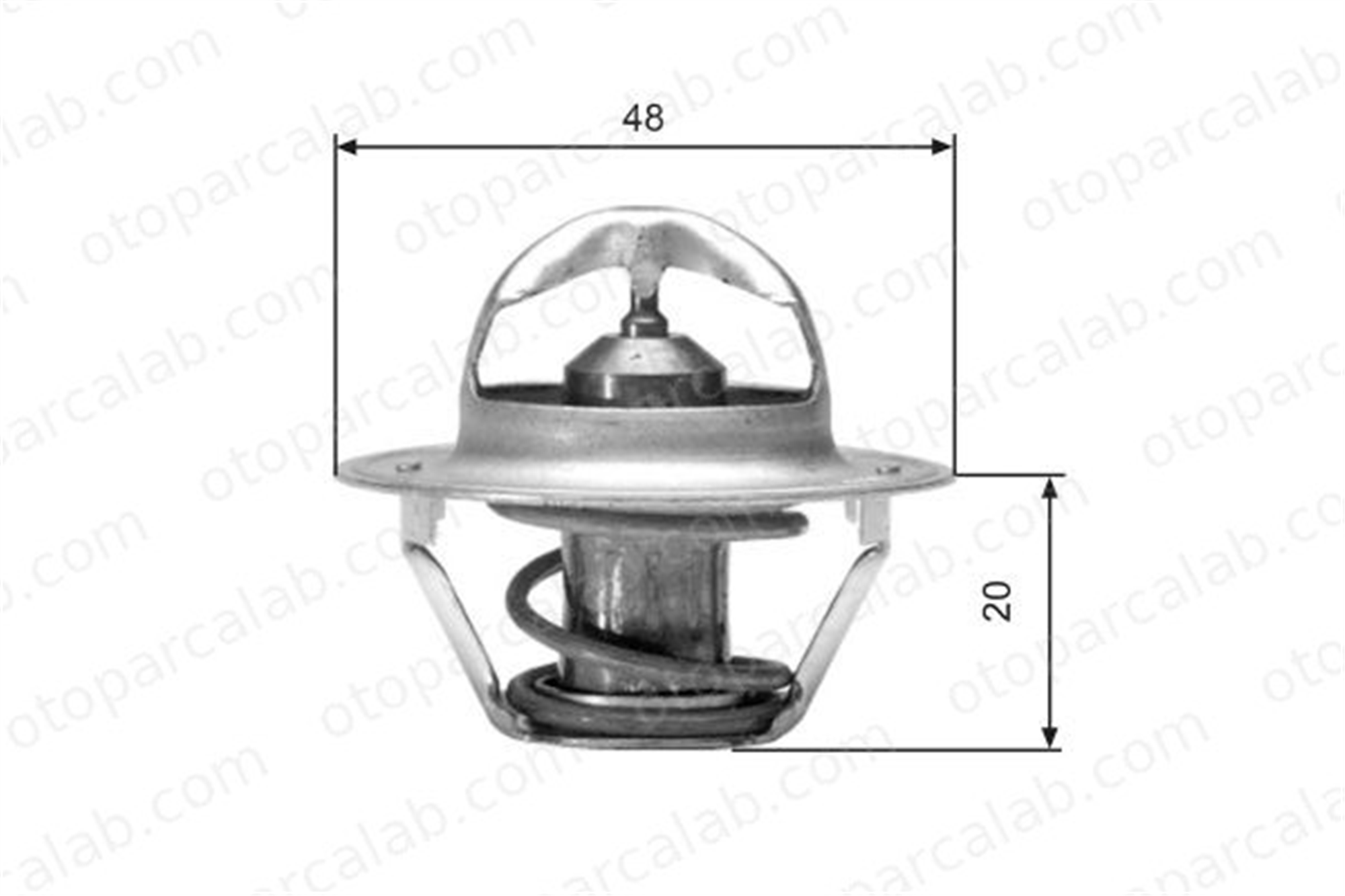 GATES TH00382G1 Termostat 82 °C WARTBURG 353 Tourist TH00382G1 5133357