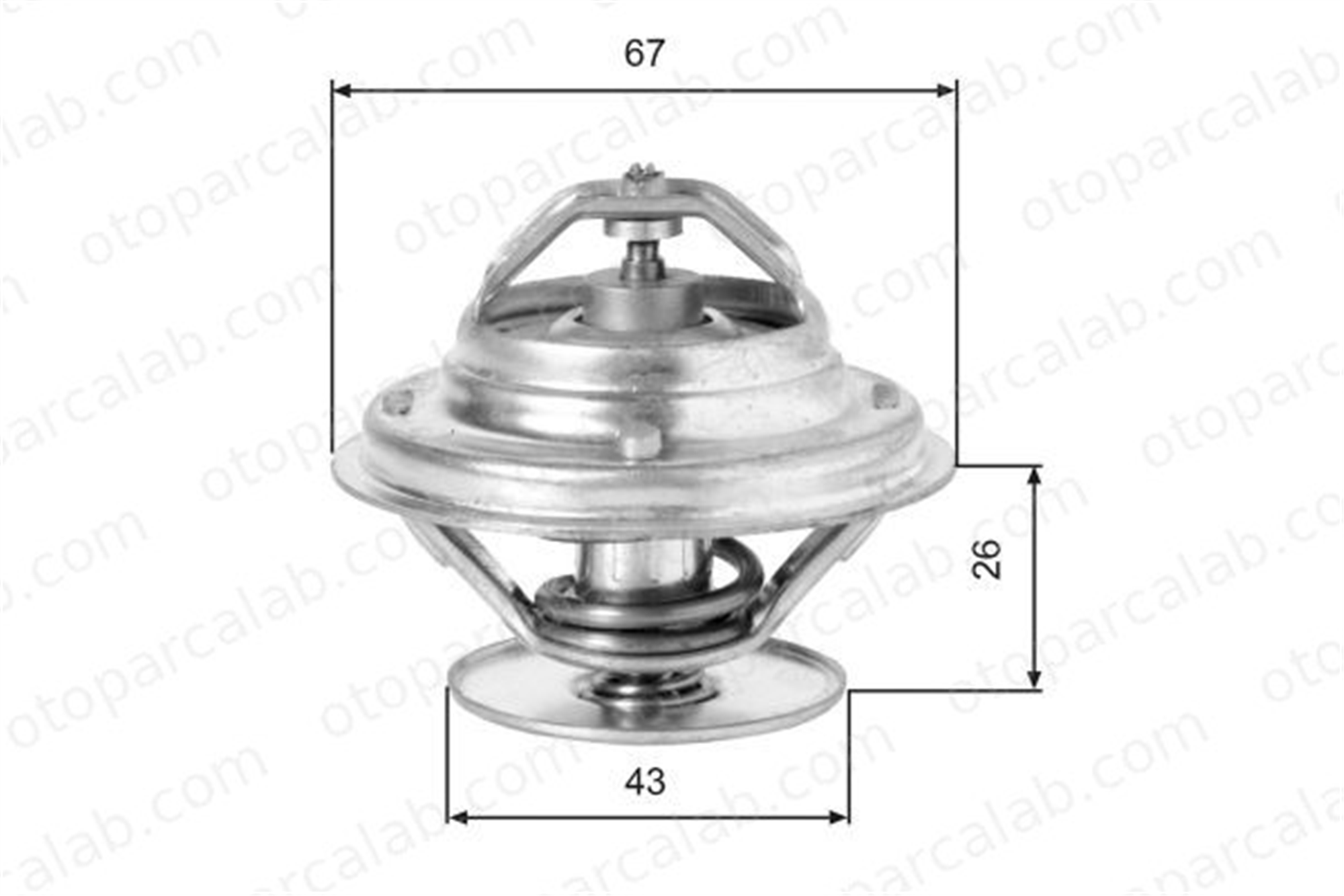 GATES TH05586G1 Termostat 87 °C MERCEDES-BENZ 190 124 Sedan 22037675 7701349415