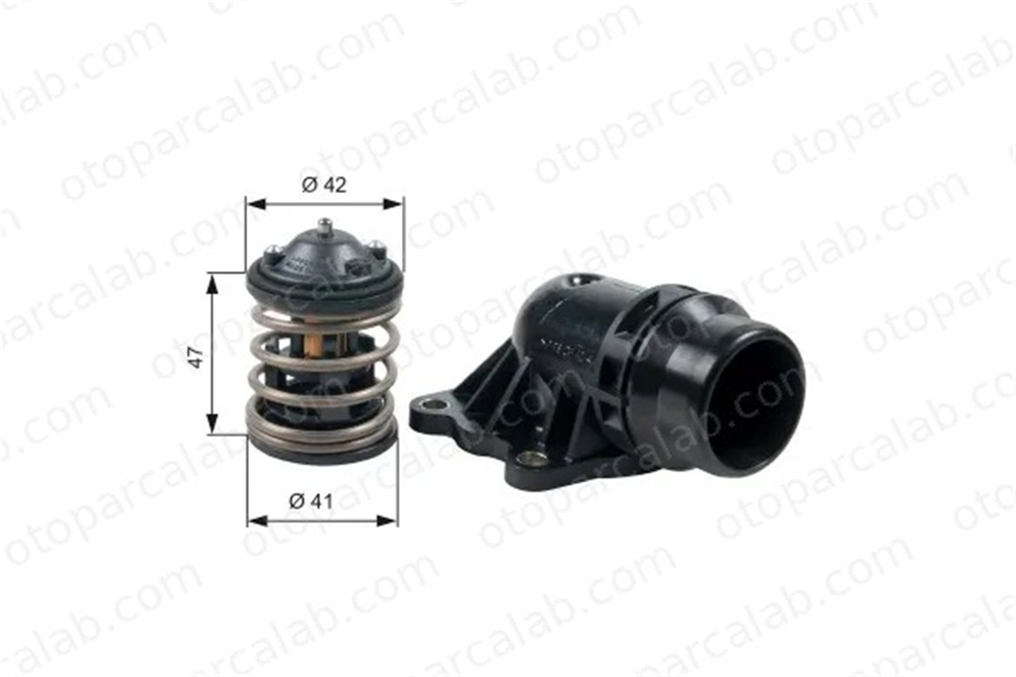 GATES TH47487K2 Termostat BMW 5 Gran Turismo 3 Coupe TH47487K2 11517823193