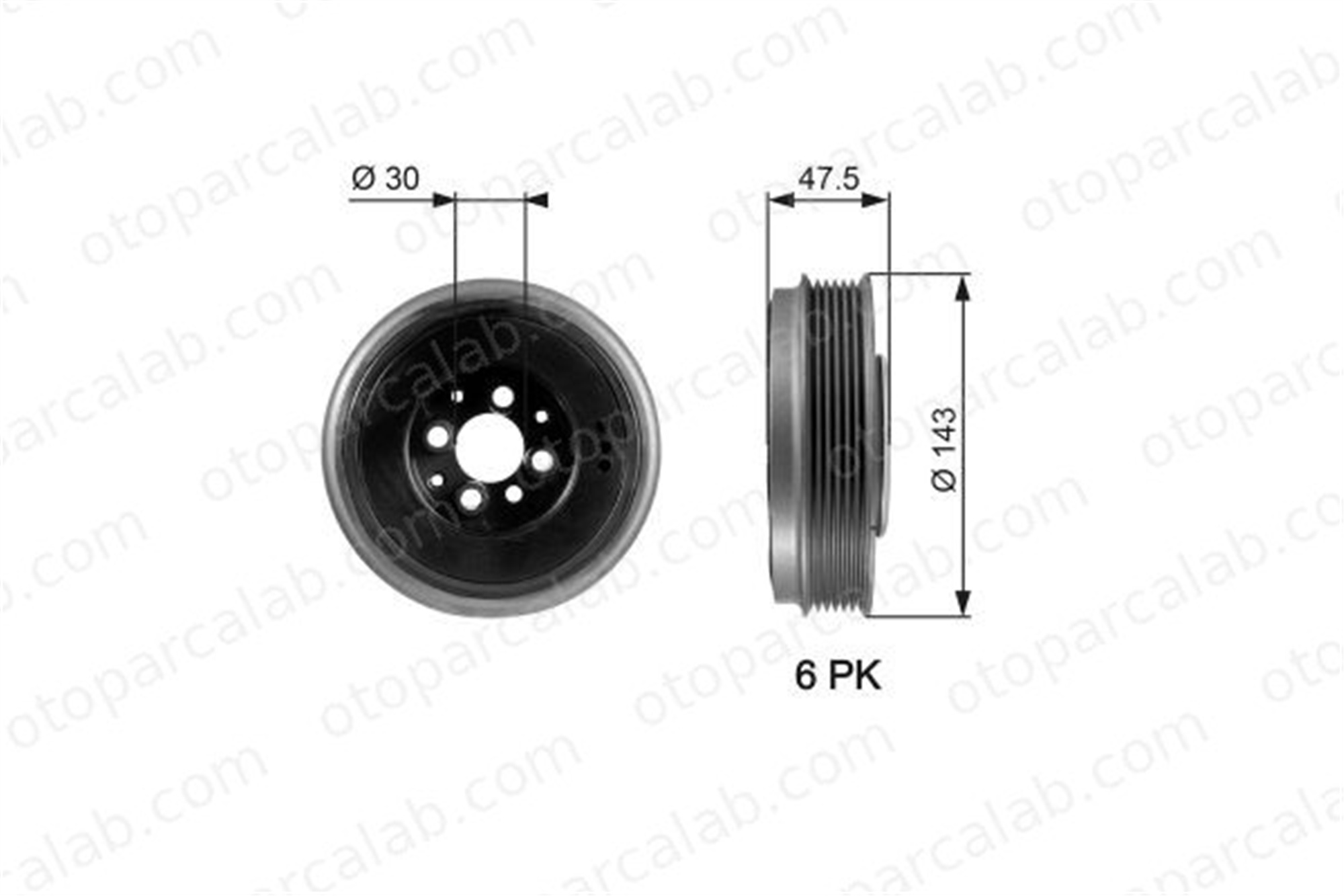 GATES TVD1003 Krank Kasnak SEAT CORDOBA SKODA OCTAVIA I Combi 38105243L 038105243L