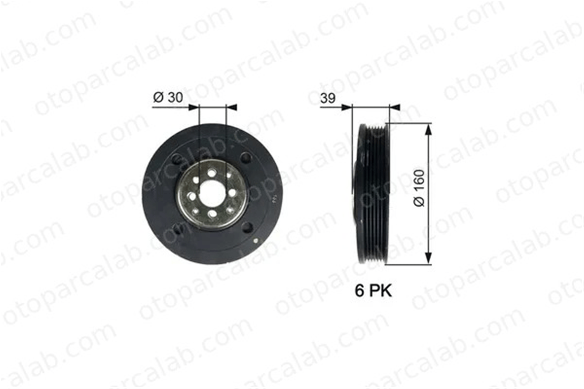 GATES TVD1004 Krank Kasnak SEAT CORDOBA VW GOLF III 28105243G 028105243G
