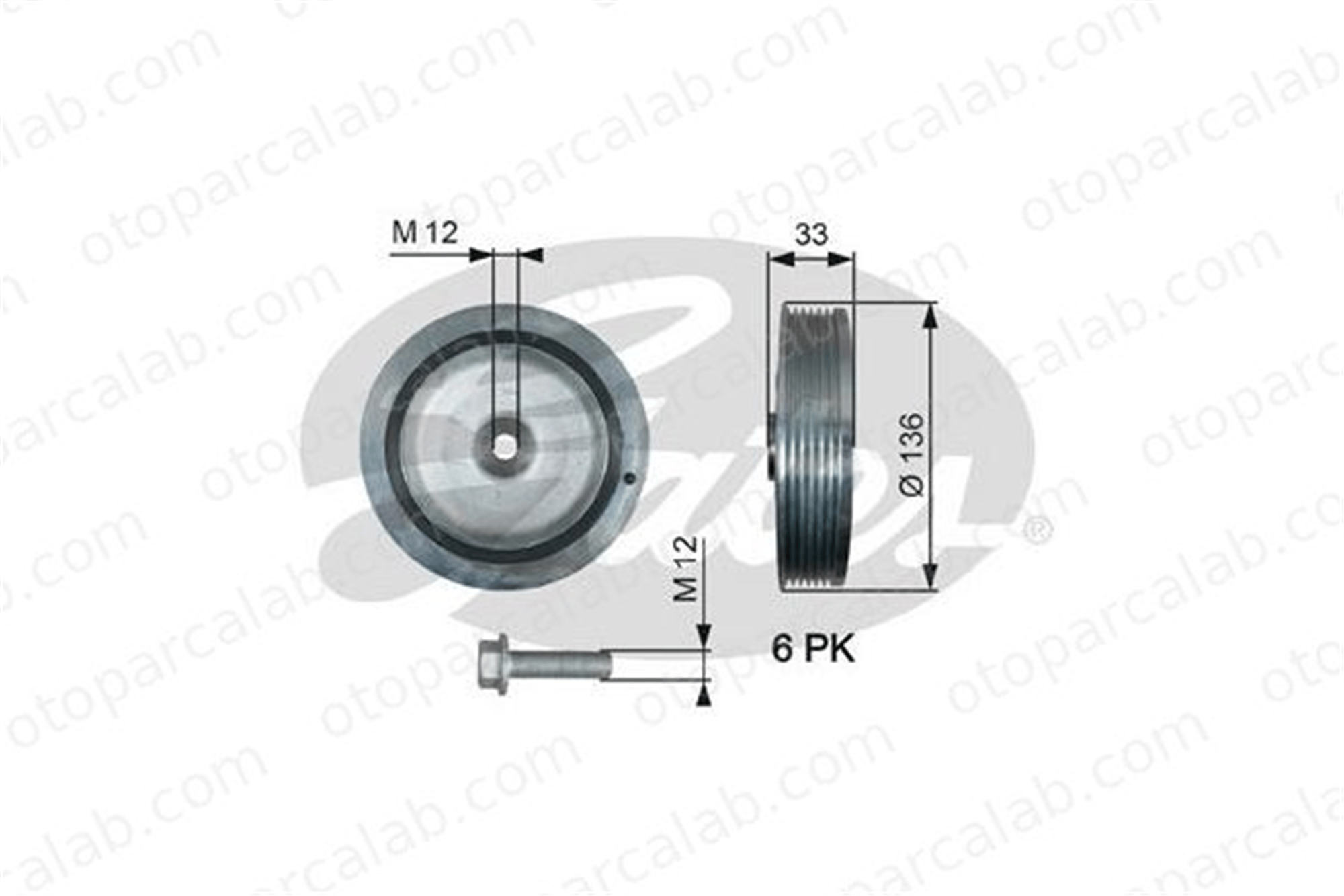 GATES TVD1008A Krank Kasnak RENAULT SCÉNIC I MPV KANGOO Express 82006897024402569 4418147