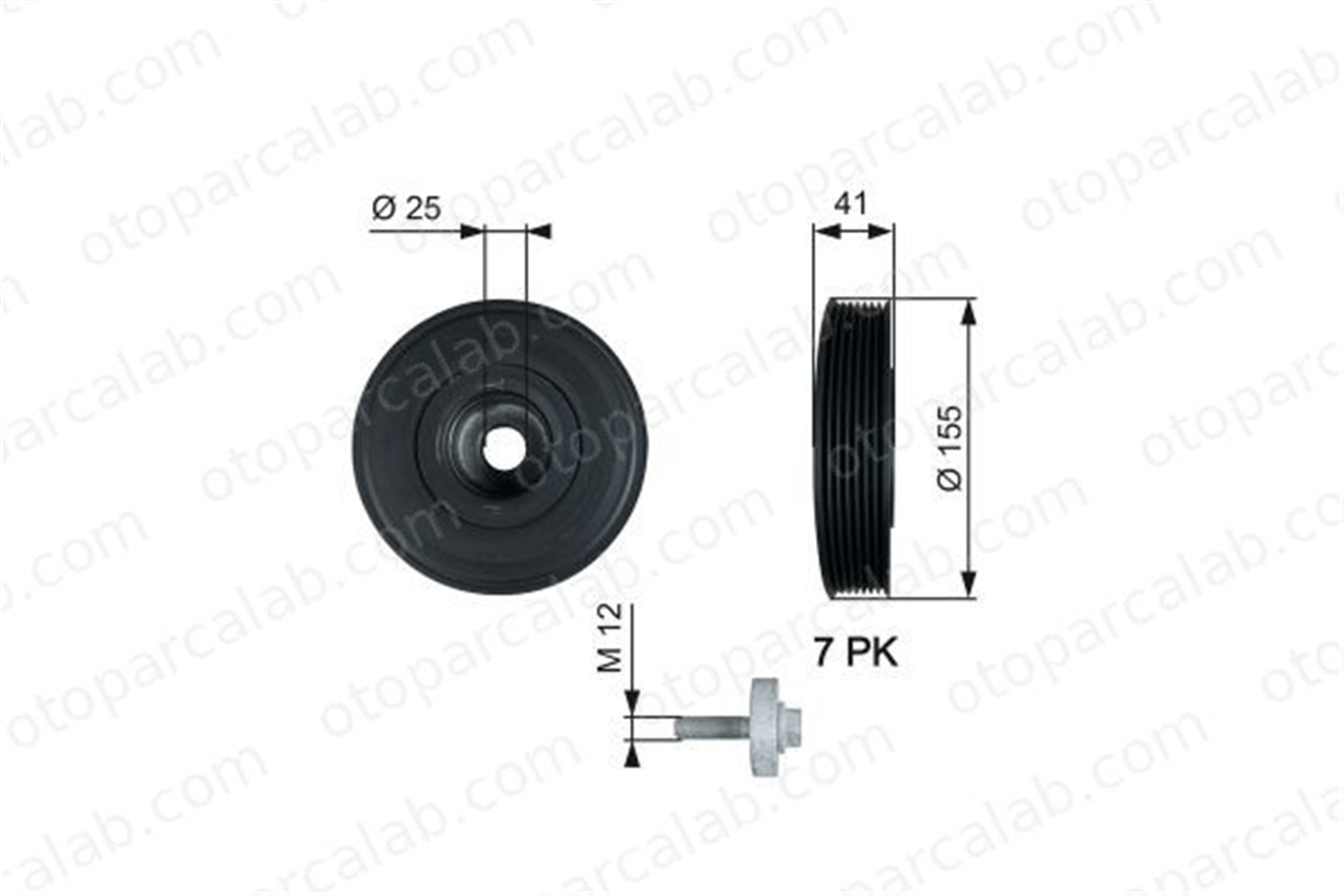 GATES TVD1017A Krank Kasnak RENAULT MEGANE II MEGANE II Station wagon 82005230721230300QBD 12303AW300