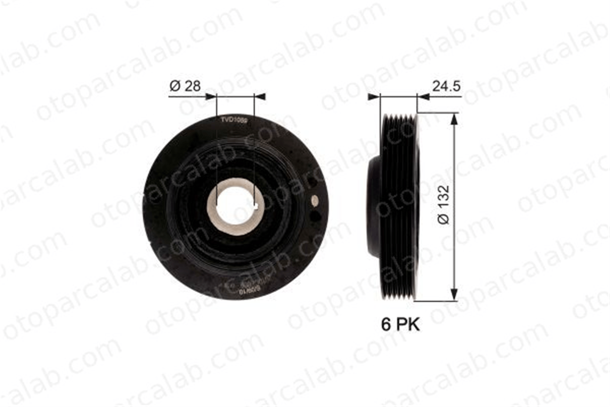 GATES TVD1059 Krank Kasnak FORD MONDEO I MONDEO I Turnier 928M6B320DB 1038330
