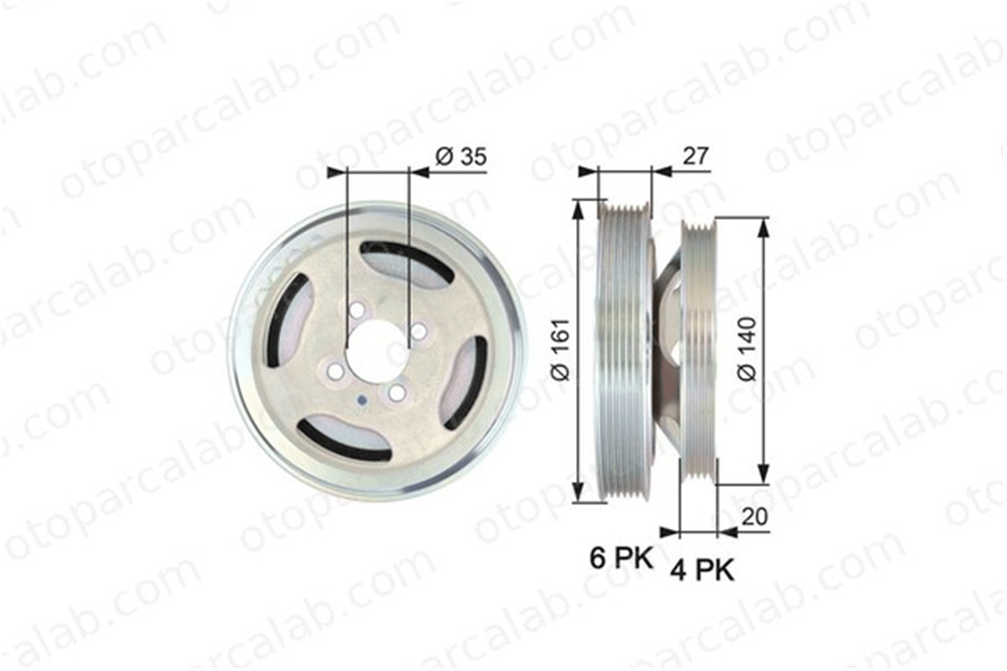 GATES TVD1075 Krank Kasnak FIAT DOBLO Kasa/büyük limuzin DOBLO MPV 55182506