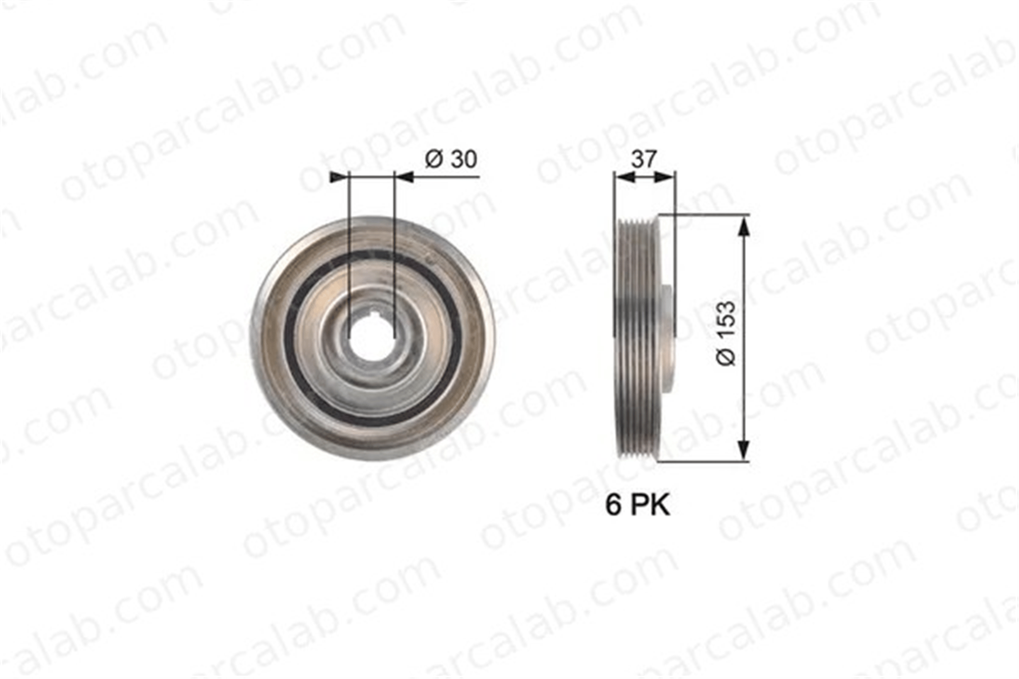 GATES TVD1090 Krank Kasnak FORD S-MAX KUGA II 515T6 0515T6