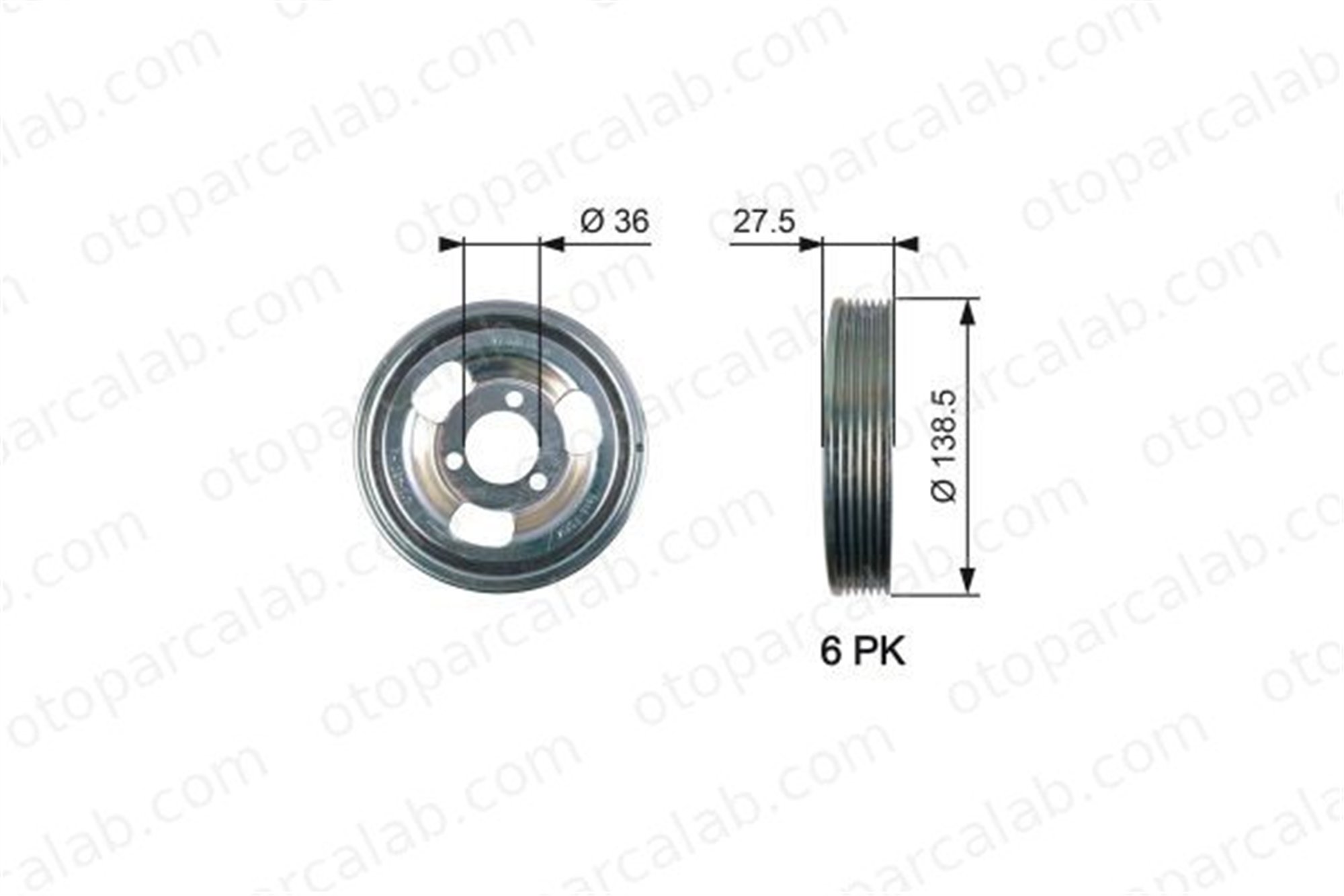 GATES TVD1117 Krank Kasnak MINI MINI MINI COUNTRYMAN 11237638551 515T2
