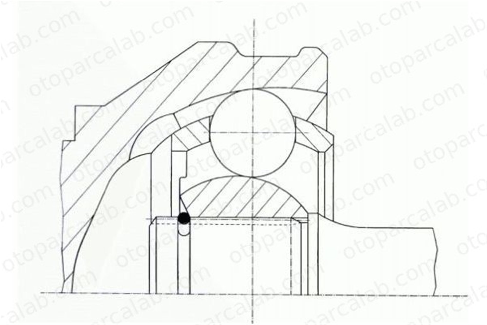 GKN 300849 Aks Kafası Ön Dış Sağ veya Sol VW PASSAT B3/B4 Variant PASSAT B3/B4 357407311 191498099BX
