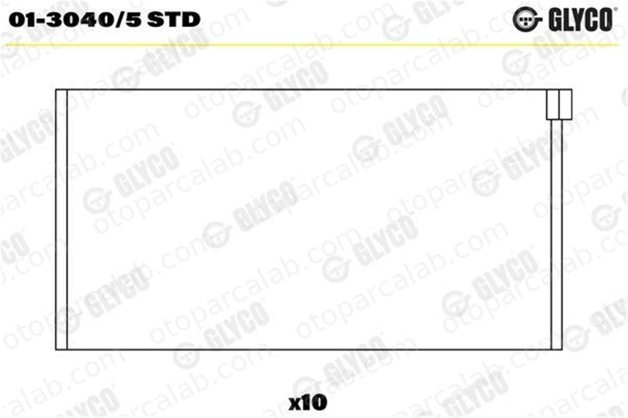 GLYCO 01-3040/5 STD Kol Yatak (STD) MERCEDES-BENZ 123 Sedan 123 T-Model 130405STD 6150382610