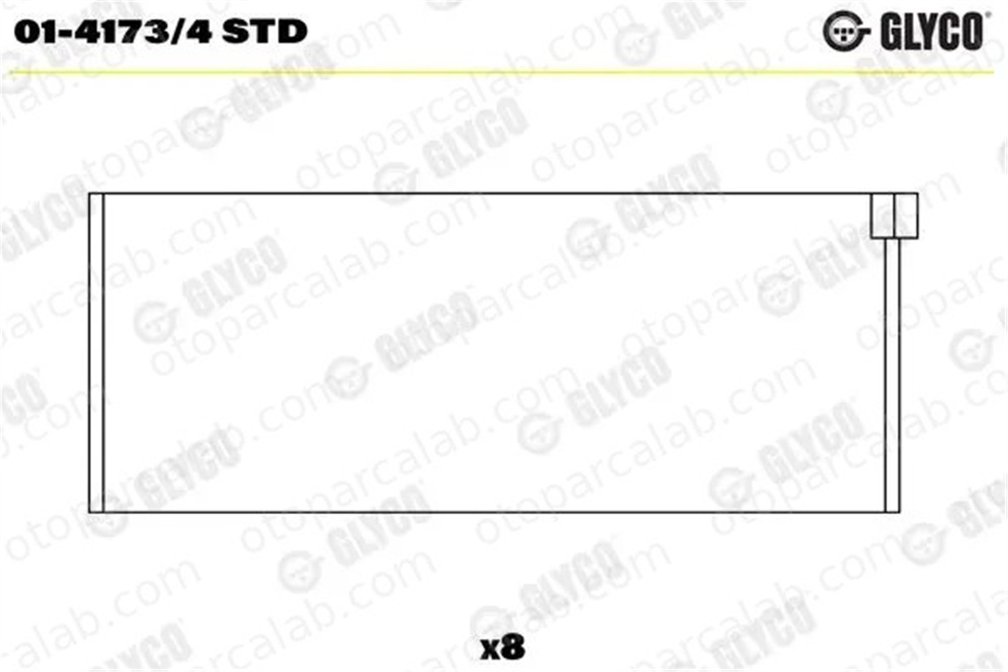 GLYCO 01-4173/4 STD Kol Yatak (STD) CITROËN BX AX 141734STD 60643