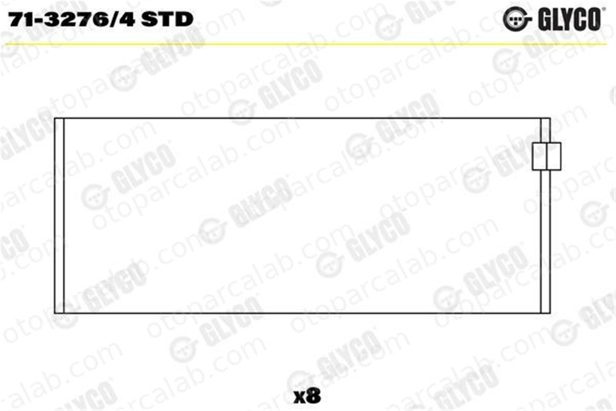 GLYCO 71-3276/4 STD Kol Yatak (STD) VW POLO Coupe POLO II 30105701G 030 105 701 G
