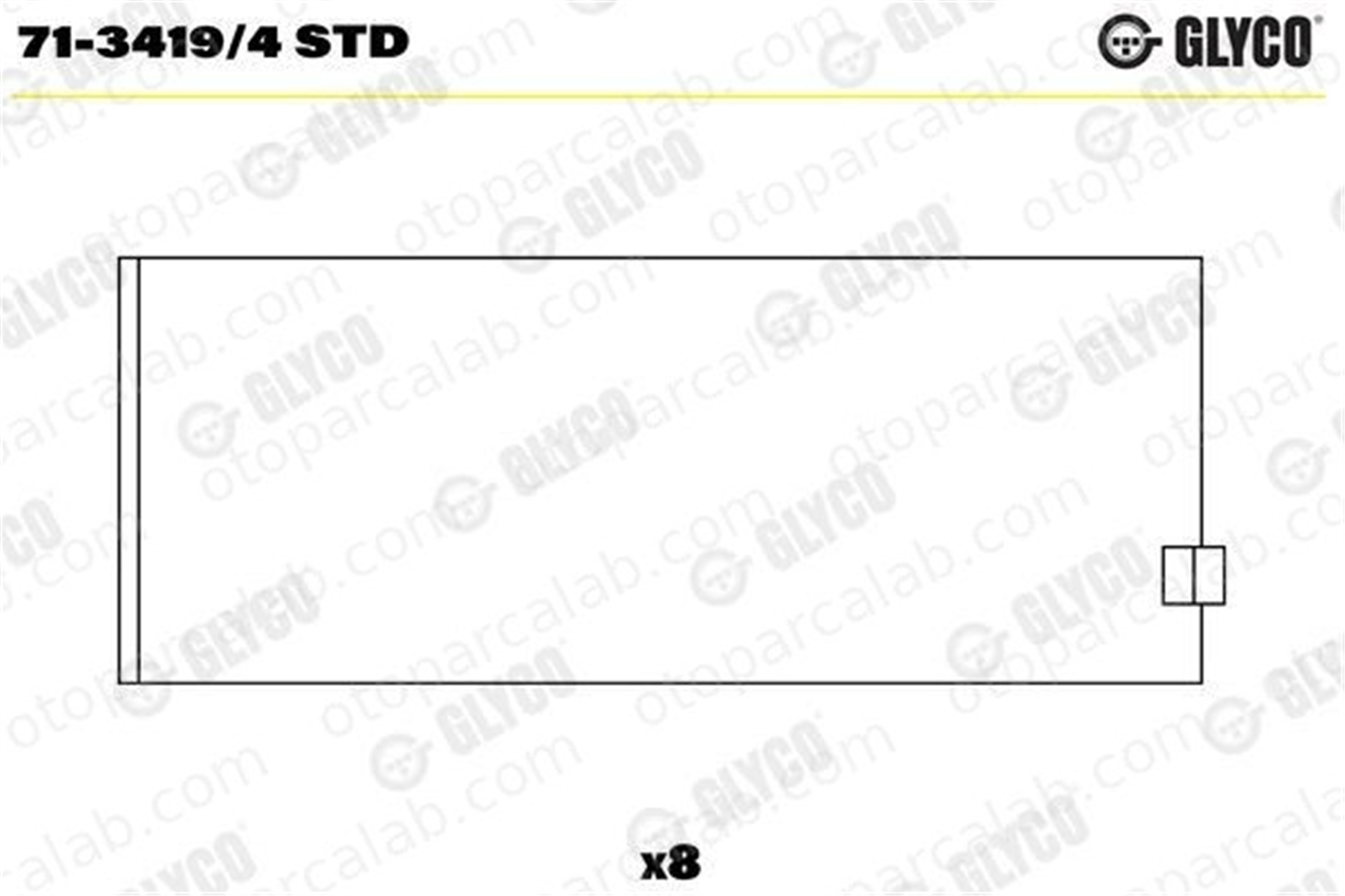 GLYCO 71-3419/4 STD Kol Yatak (STD) BMW 3 3 Touring 7134194STD 12805823