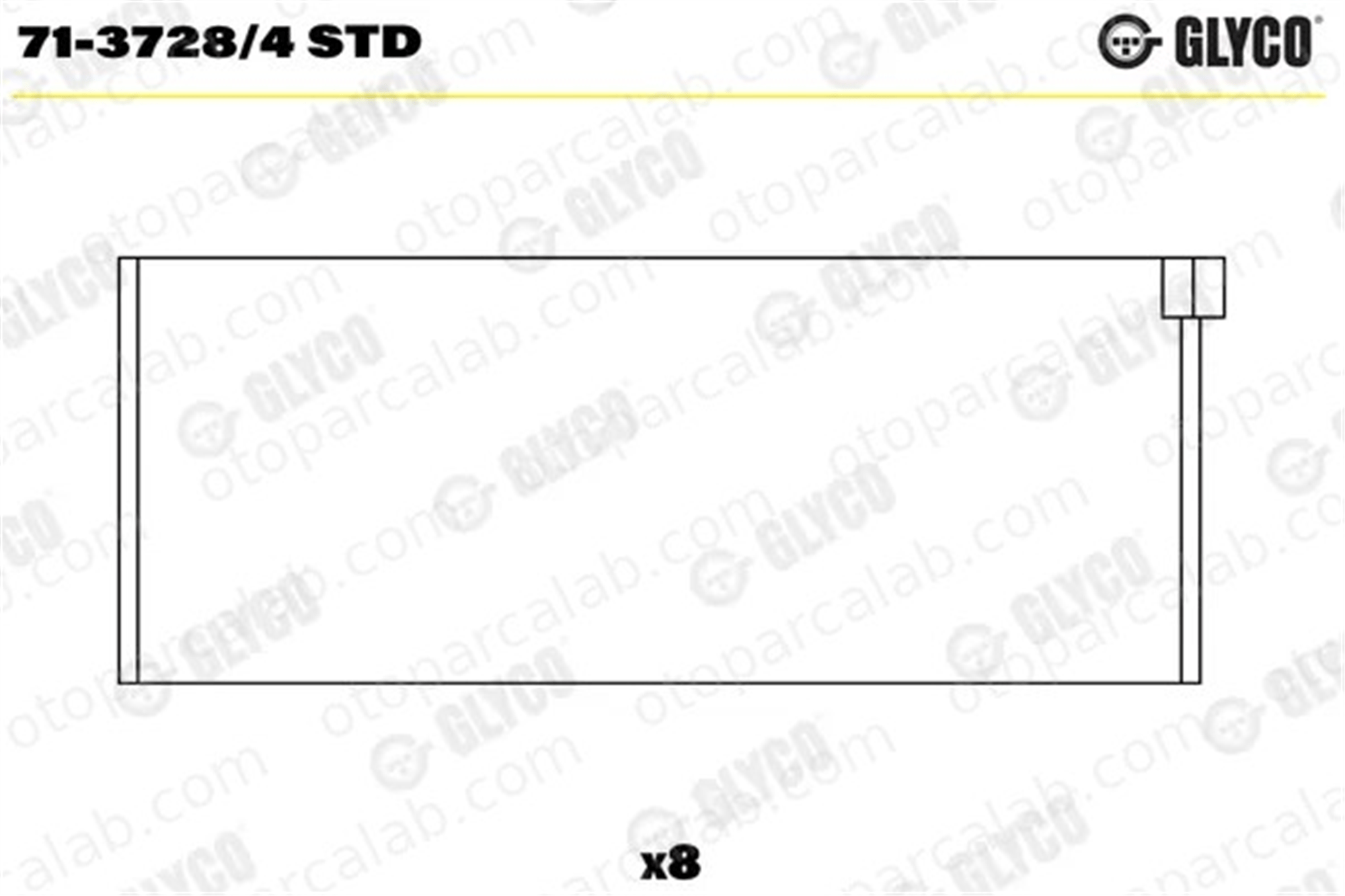 GLYCO 71-3728/4 STD Kol Yatak (STD) SEAT CORDOBA IBIZA II 7137284STD 28105701J