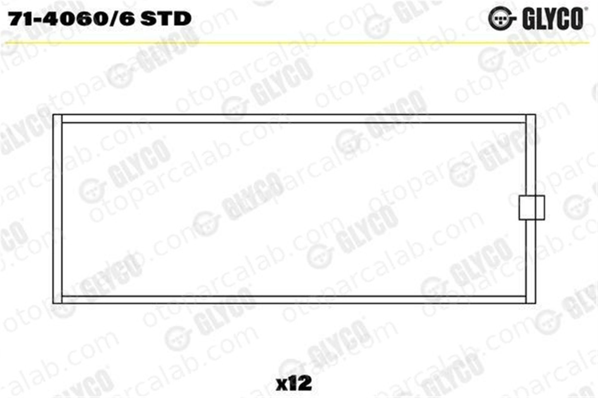 GLYCO 71-4060/6 STD Kol Yatak (STD) RENAULT TRUCKS PREMIUM 2 KERAX 141614STD 20856959