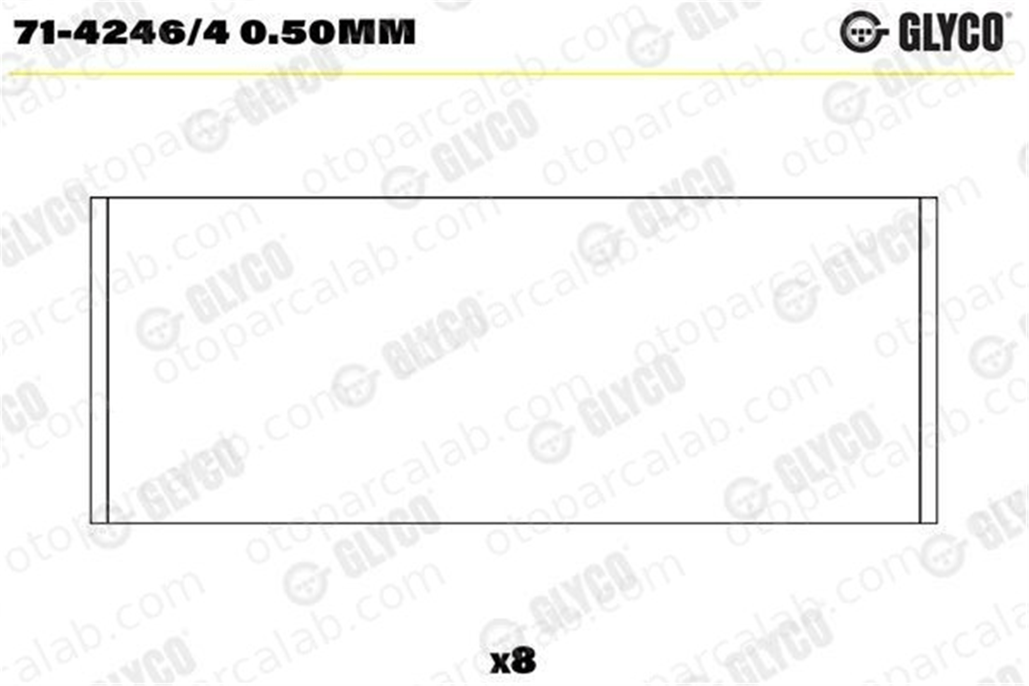 GLYCO 71-4246/4 0.50mm Kol Yatak (0.50) PEUGEOT PARTNER Kasa/büyük limuzin CITROËN BERLINGO Kasa/büyük limuzin 71-4246/4 0.50mm