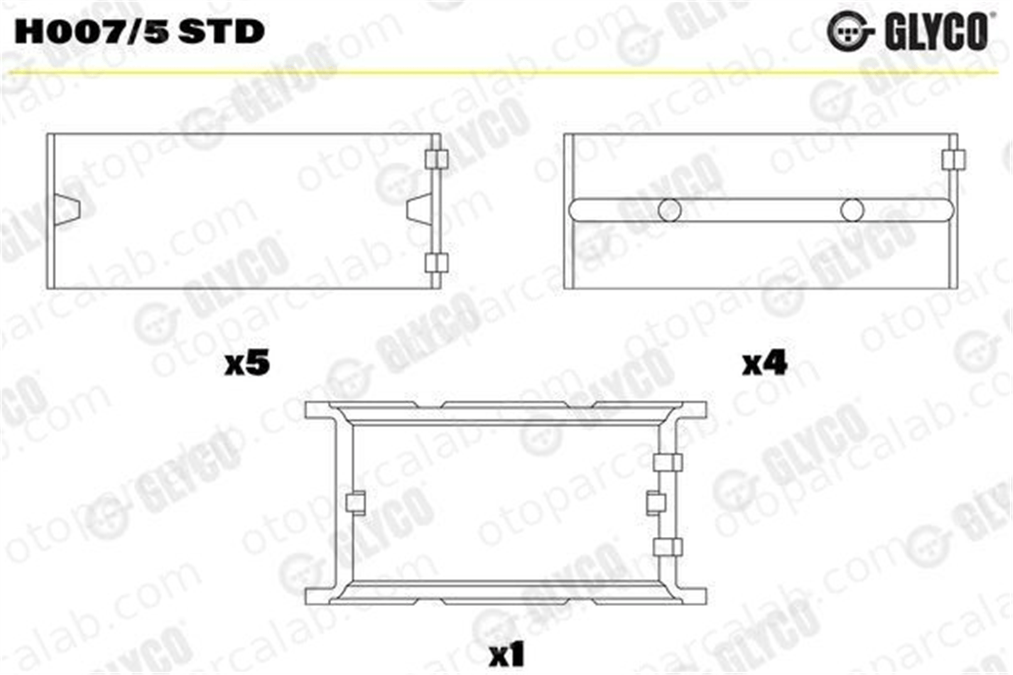GLYCO H007/5 STD Ana Yatak (STD) BMW 3 3 Touring H0075STD 17052752