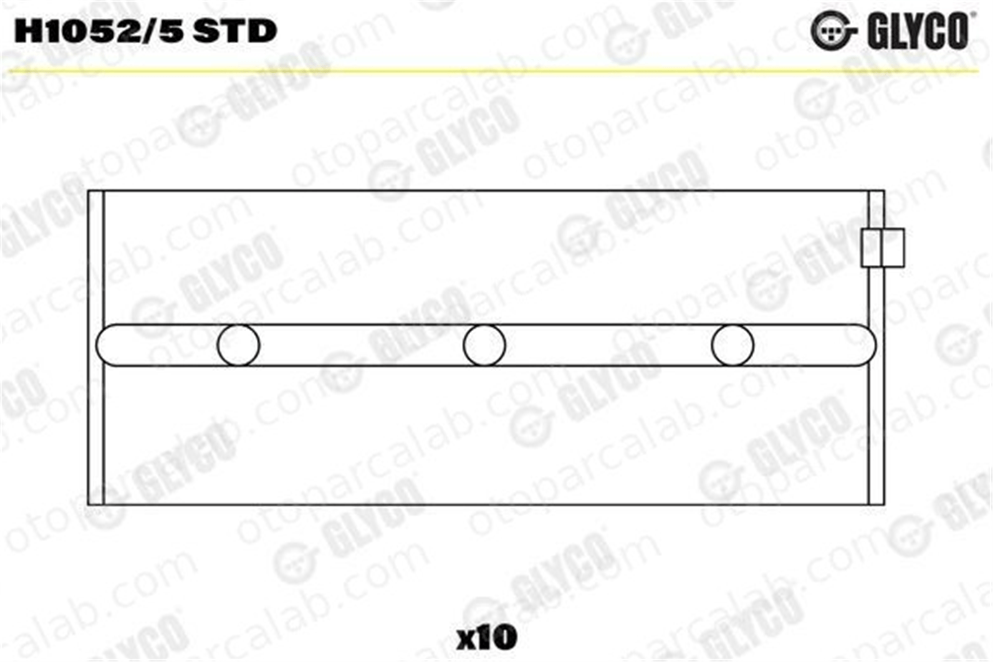 GLYCO H1052/5 STD Ana Yatak (STD) RENAULT TRAFIC Panelvan/Van 21 Sedan 7701348543 11329