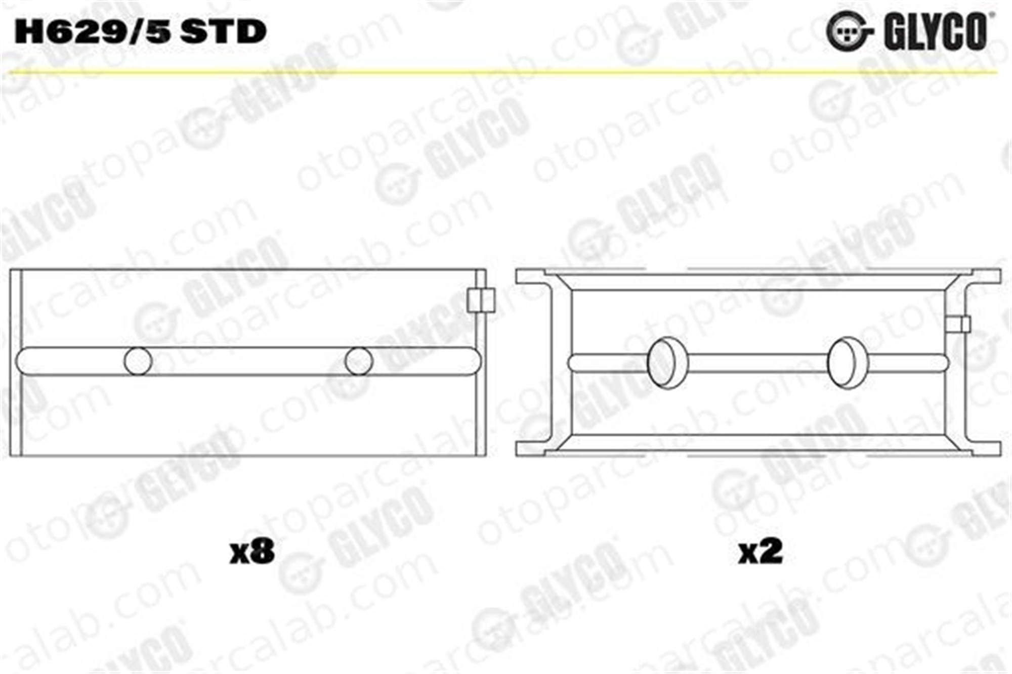 GLYCO H629/5 STD Ana Yatak (STD) BMW 3 1500-2000 H6295STD 666100