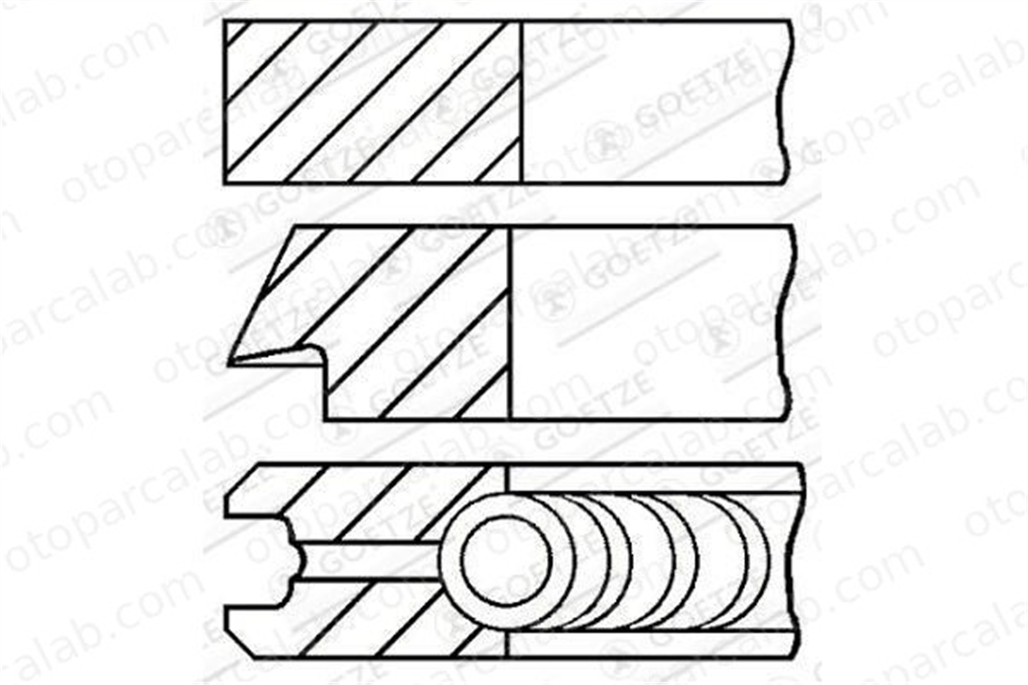 GOETZE 08-783300-00 Segman (79.00MM-STD) FIAT DUCATO Platform şasi DUCATO Panelvan/Van 878330000 1908712