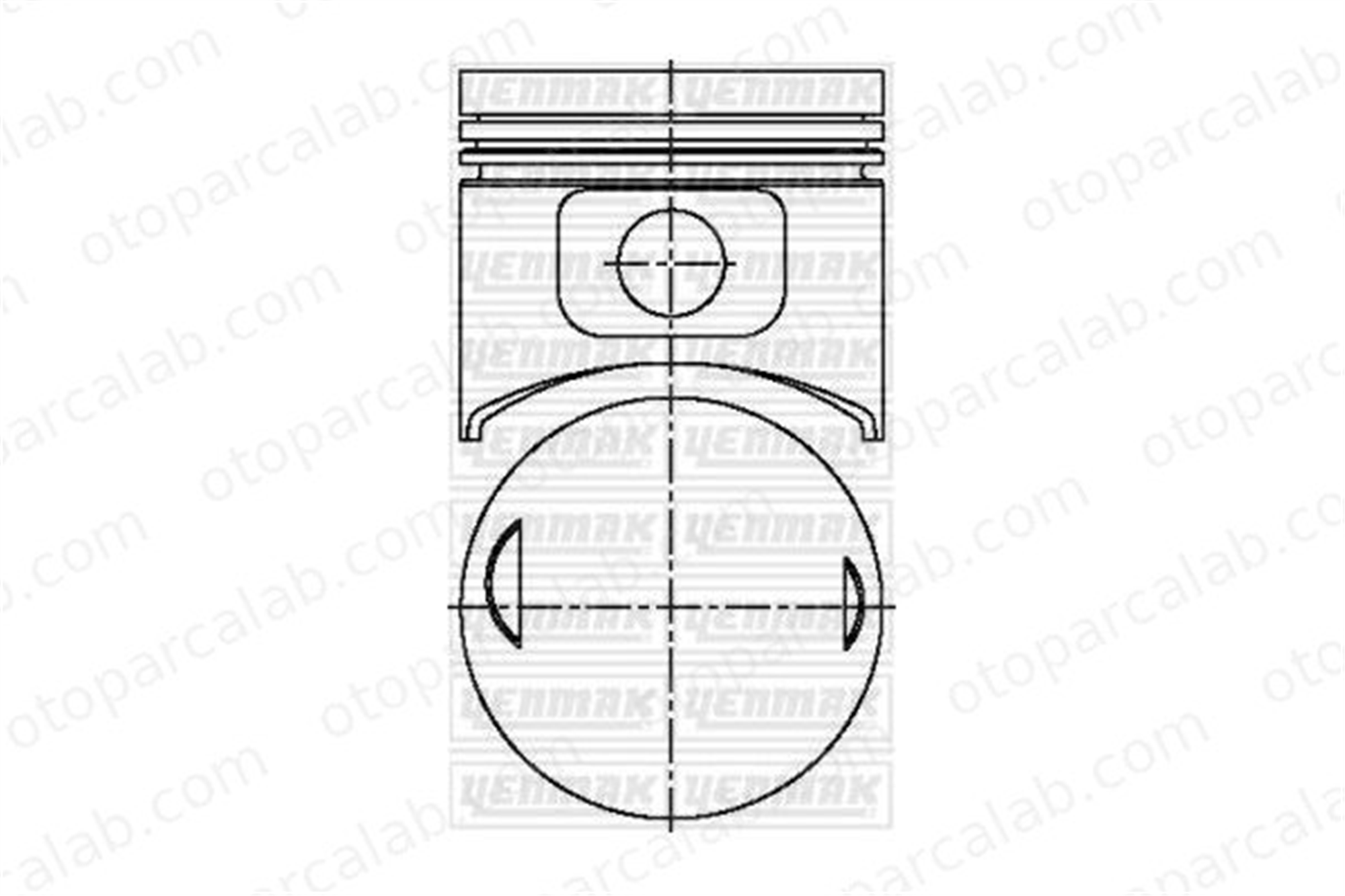 GOETZE 87-70470-050-A Piston (89.50MM-0.50) MERCEDES-BENZ 190 124 Sedan 1020300838 1020301138