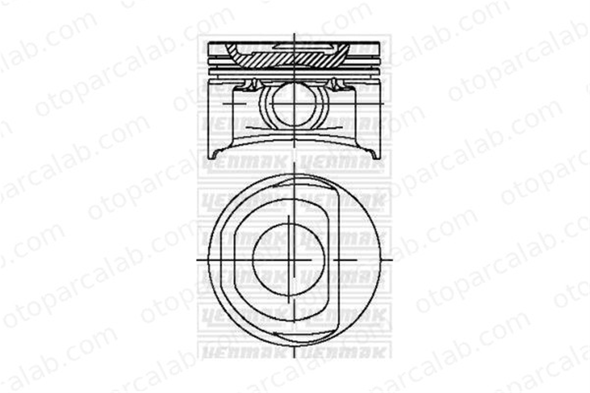 GOETZE 87-70697-040-B Piston (72.00MM-0.40) FIAT GRANDE PUNTO PUNTO 8784430632 71740642