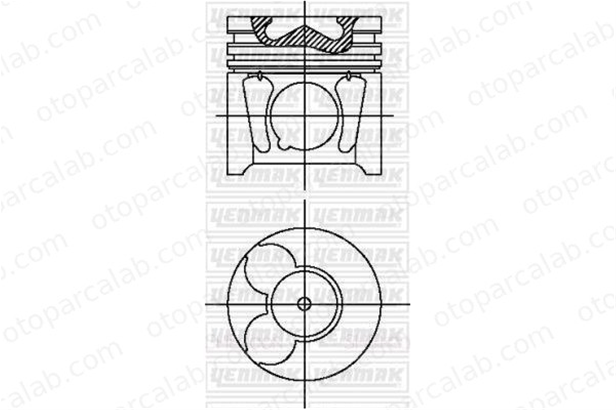 GOETZE 87-71788-STD Piston (85.00MM-STD) FORD MONDEO IV MONDEO IV Sedan 4497000 628S9