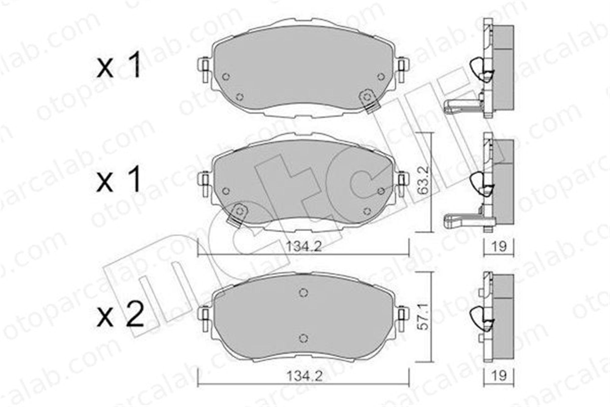 GOODYEAR 101031 Fren Disk Balata Ön TOYOTA AURIS AURIS Station wagon 446502391 446502390
