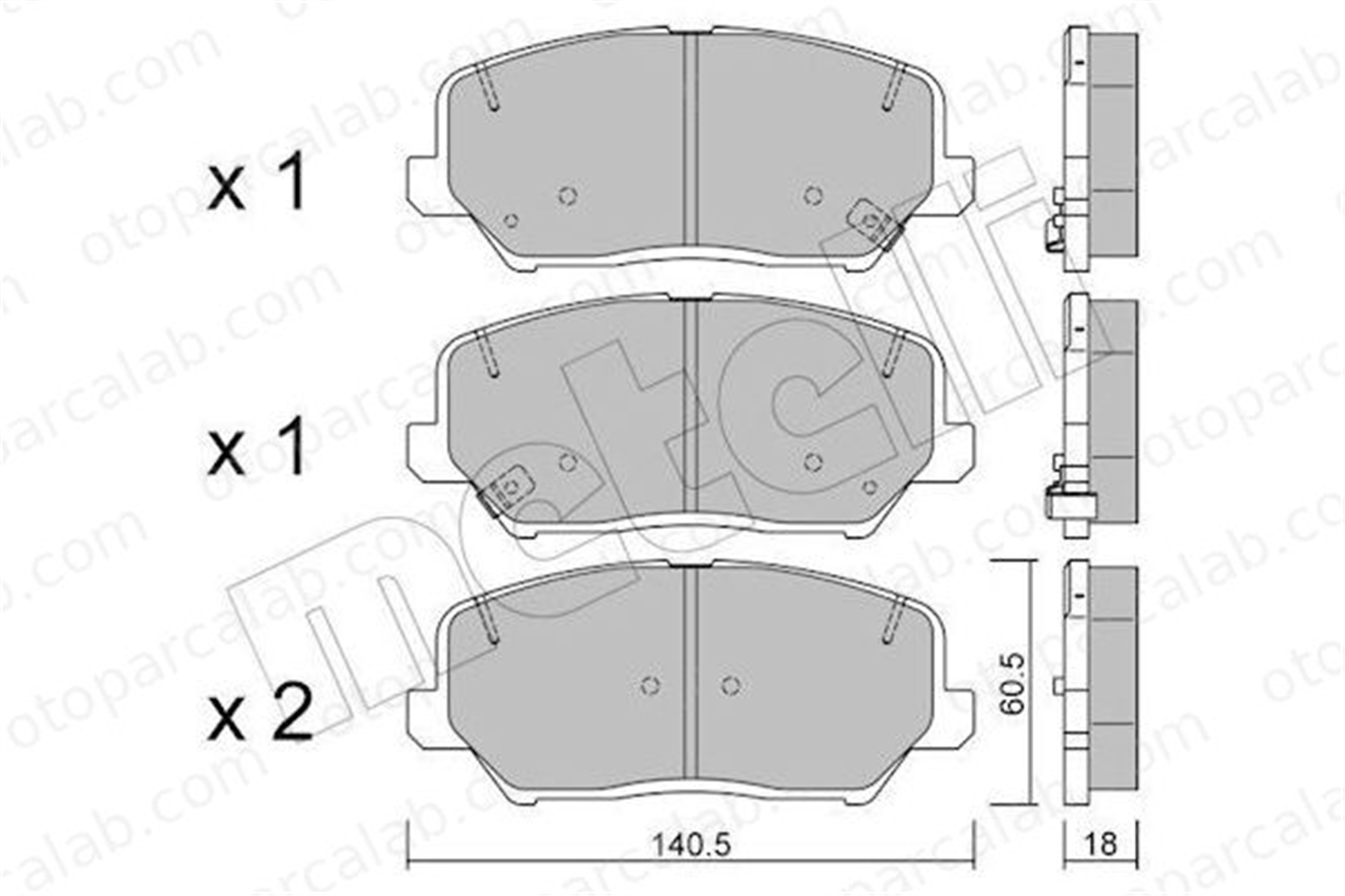 GOODYEAR 101057 Fren Disk Balata Ön KIA CEE'D CEE'D Sportswagon 581012MA00 581012TA20