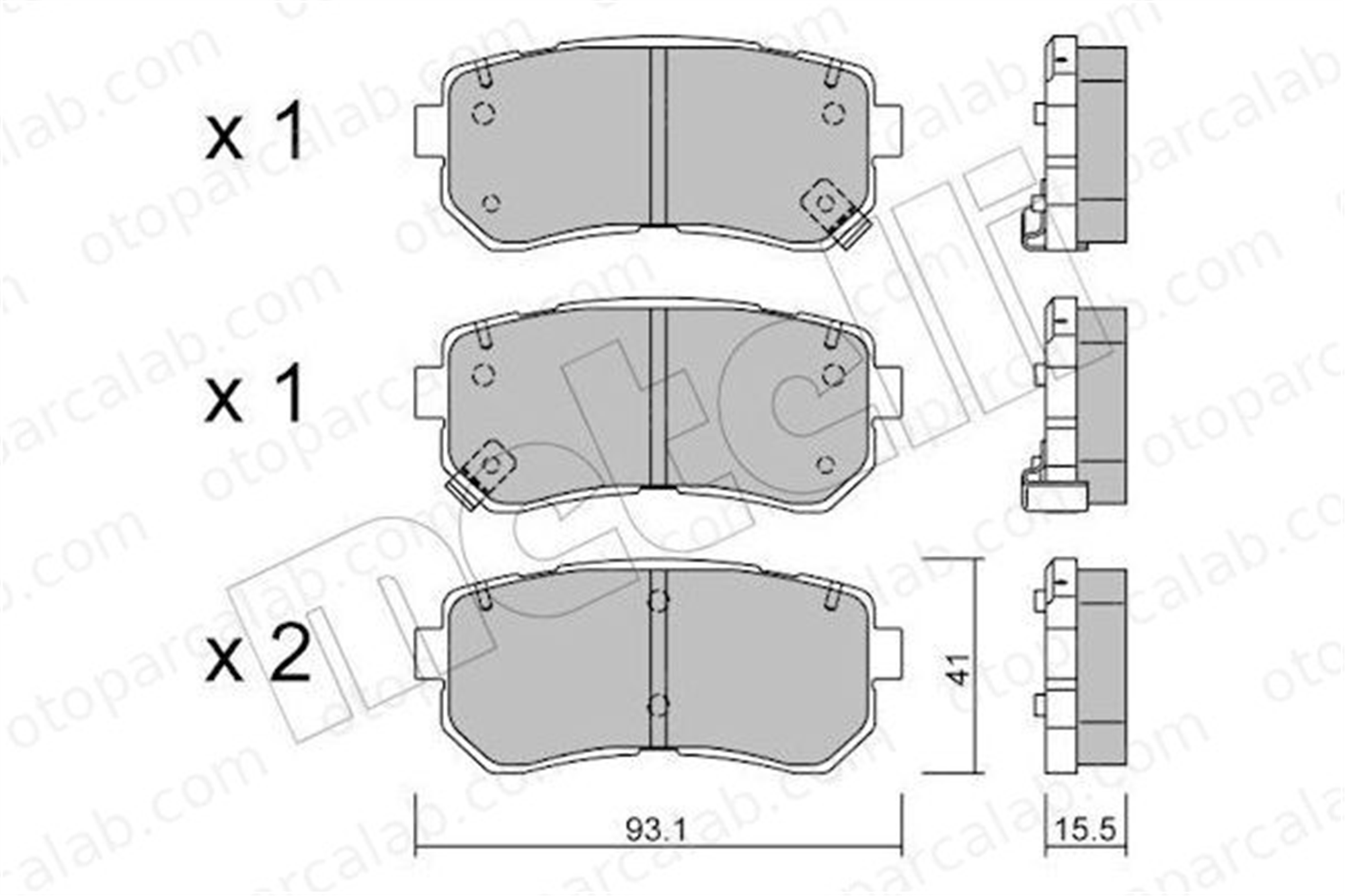 GOODYEAR 101065 Fren Disk Balata Arka HYUNDAI TUCSON KIA SPORTAGE IV 583021GA00 583020ZA00