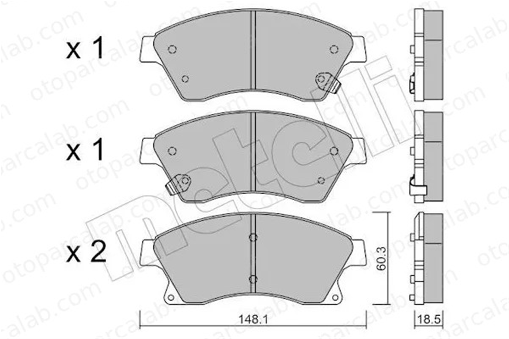 GOODYEAR 101077 Fren Disk Balata Ön OPEL ASTRA J ASTRA J Sports Tourer 1605169 13301207