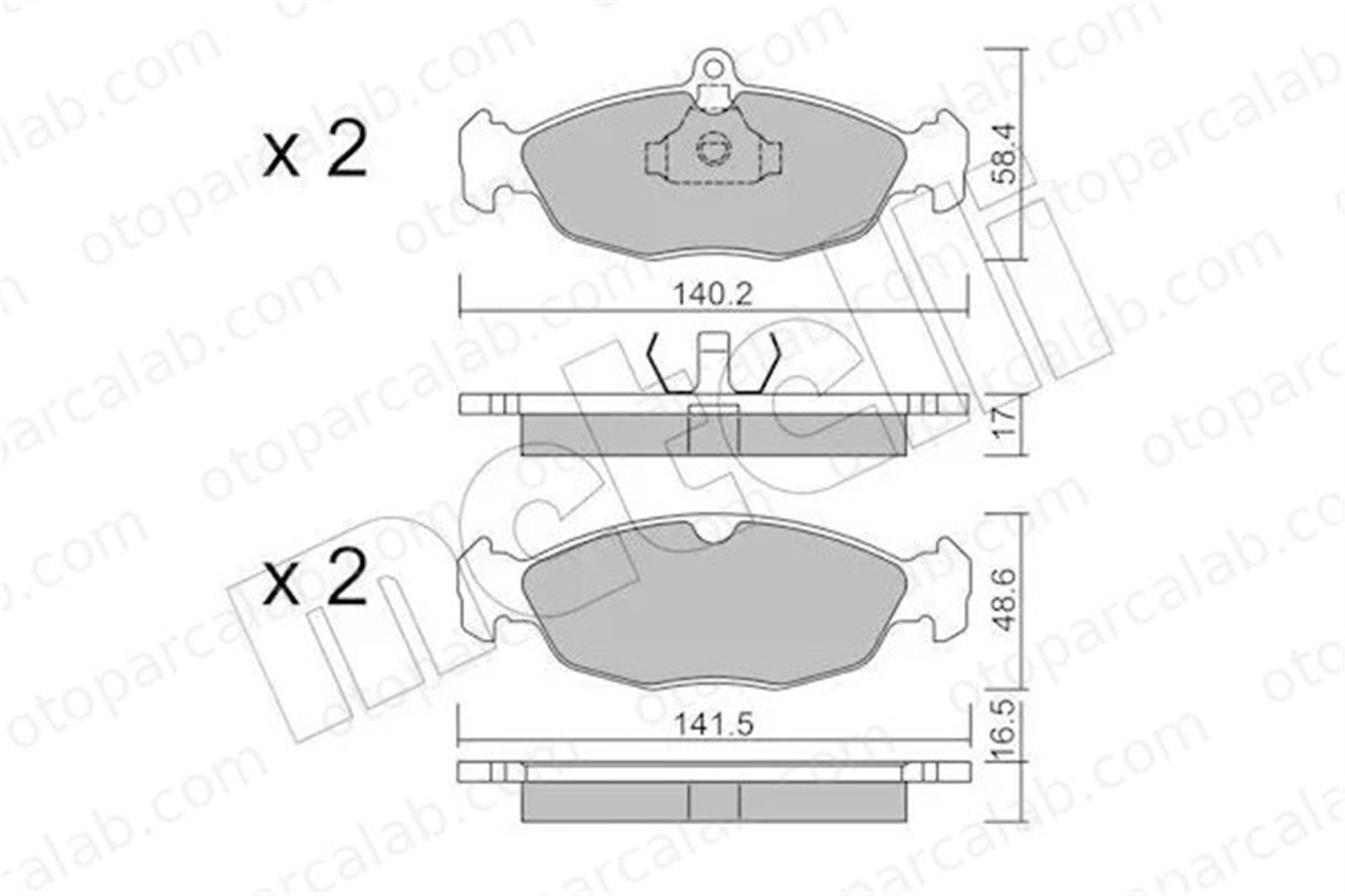 GOODYEAR 101081 Fren Disk Balata Ön OPEL ASTRA F Station wagon VECTRA A 1605455 EC11046948372
