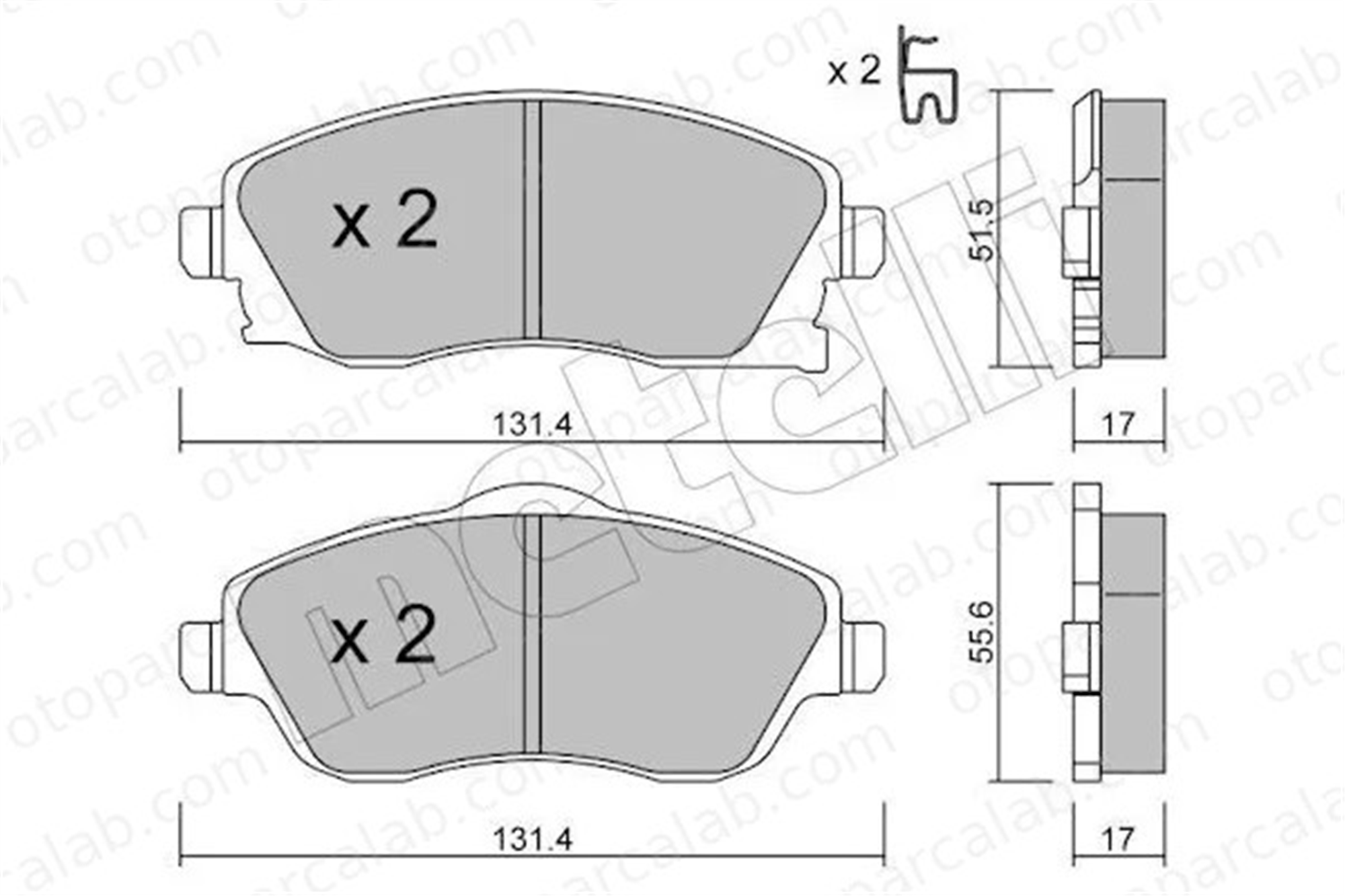 GOODYEAR 101082 Fren Disk Balata Ön OPEL COMBO Kasa/büyük limuzin COMBO Tour 1605974 1605081