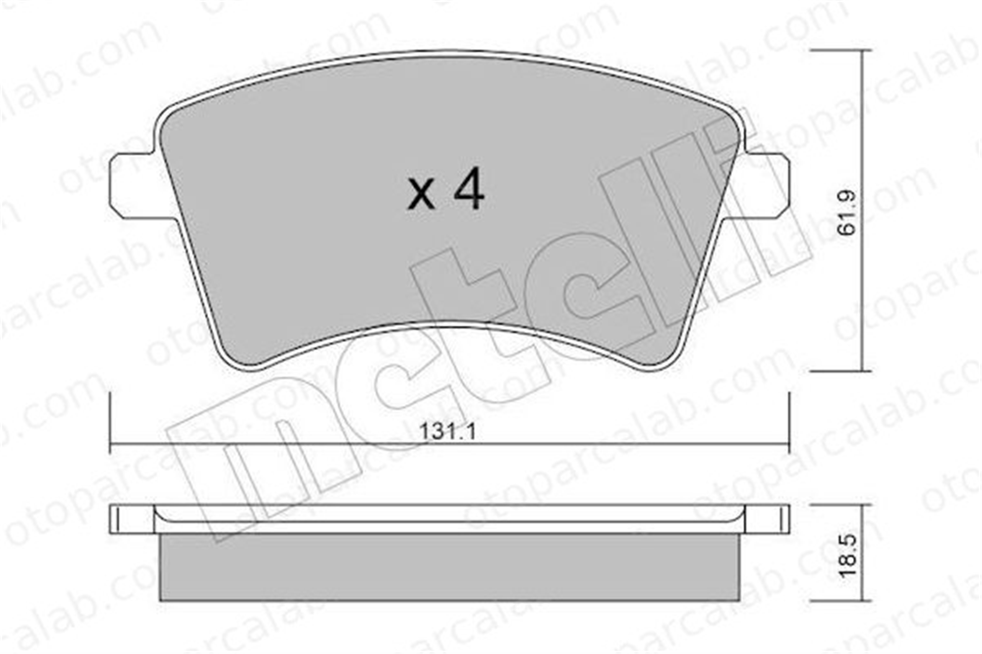 GOODYEAR 101110 Fren Disk Balata Ön RENAULT KANGOO / GRAND KANGOO II KANGOO Express 410601334R 4154210310