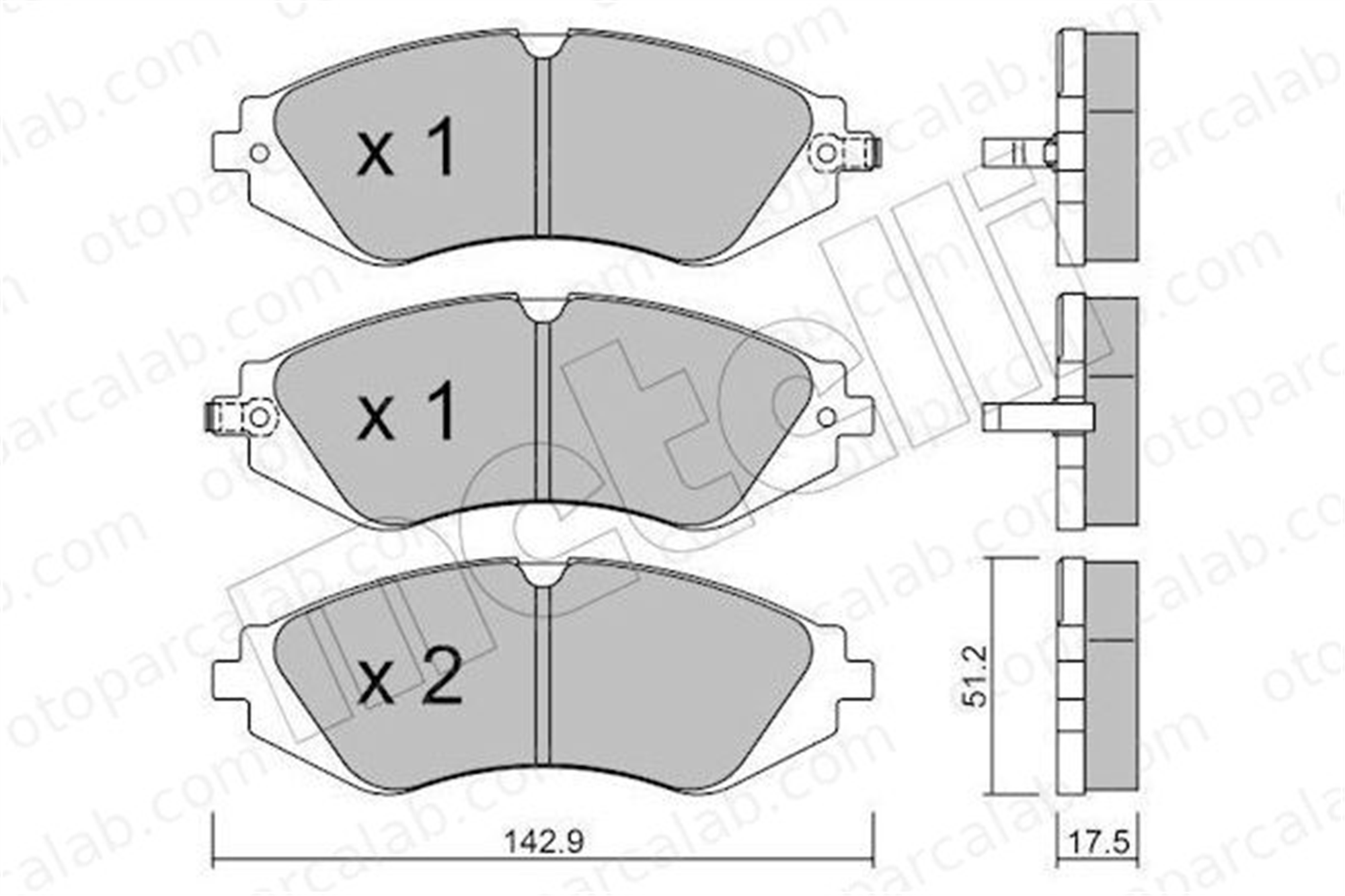 GOODYEAR 101190 Fren Disk Balata Ön DAEWOO NUBIRA Sedan NUBIRA Wagon 96405129 96245178