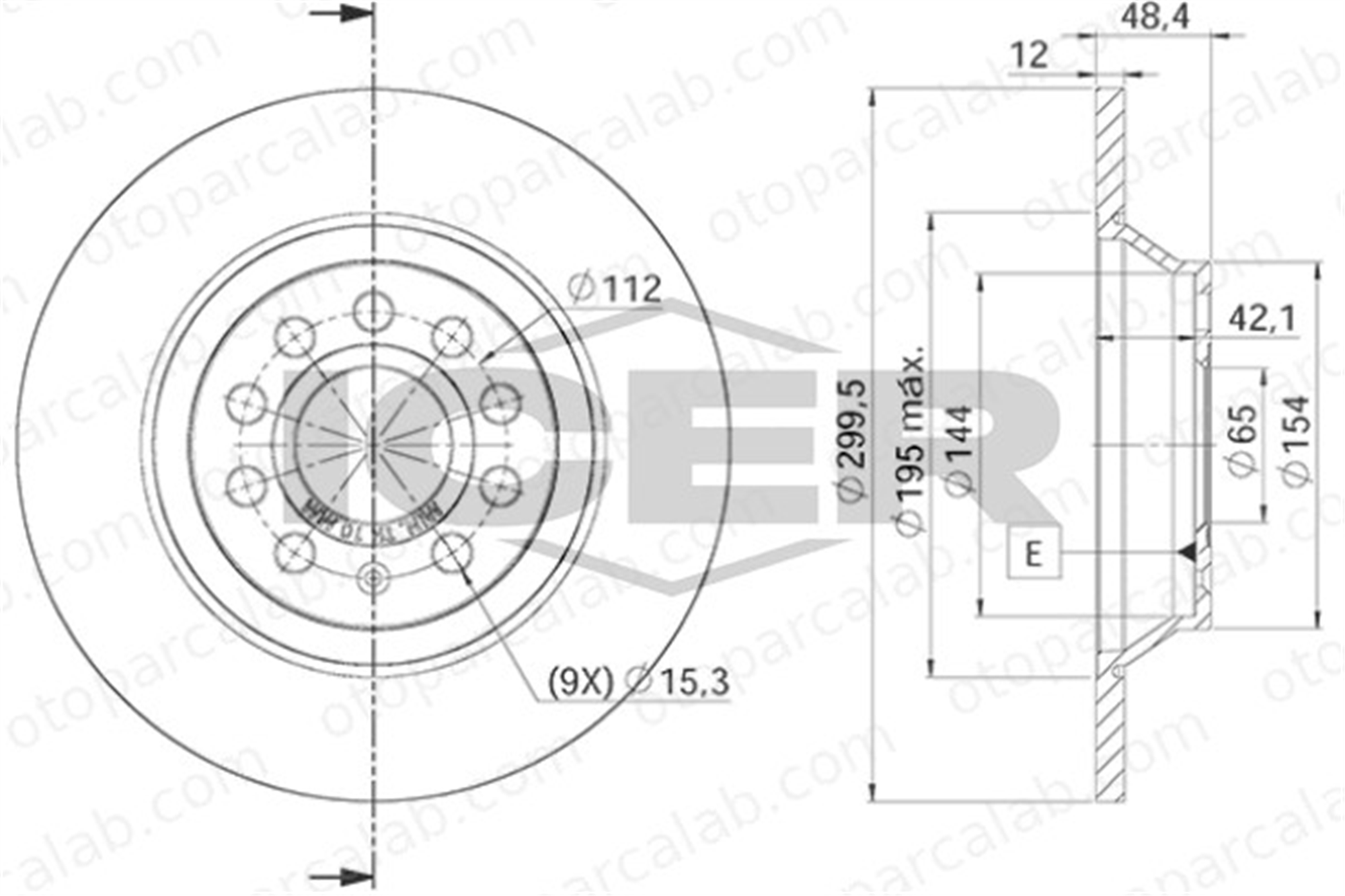GOODYEAR 103212 Fren Disk Ayna Arka Sağ ve Sol VW GOLF VII GOLF VII Variant 3Q0615601