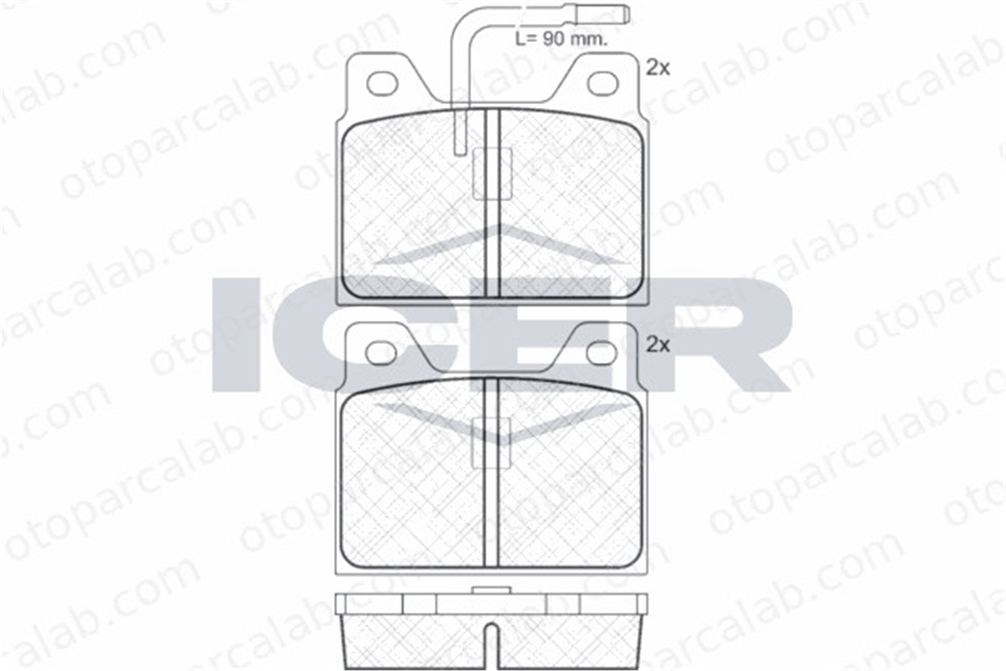 GRAP 93323 Fren Disk Balata Arka PEUGEOT 505 604 425073 424557