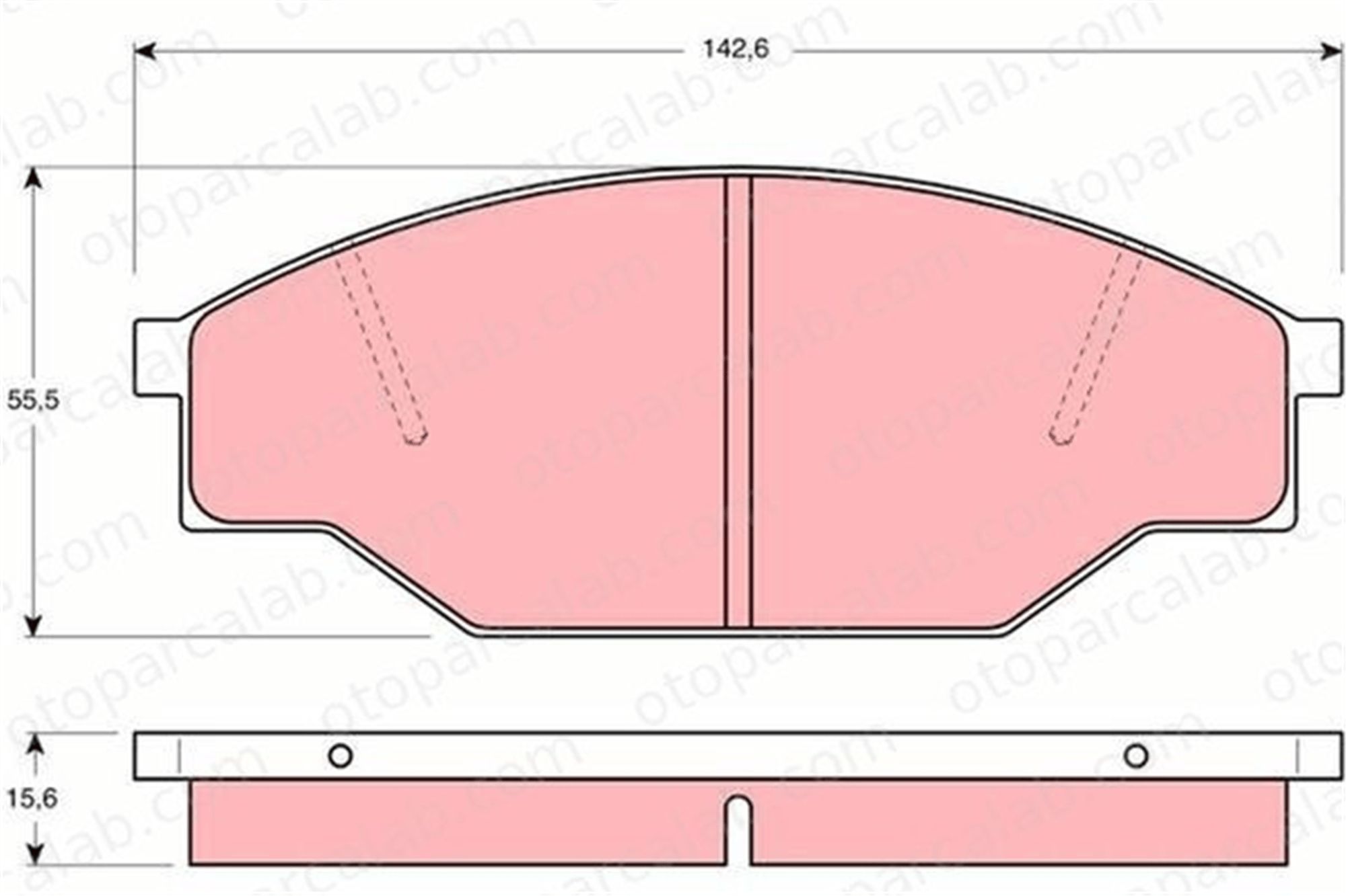 GRAP 93414 Fren Disk Balata Ön TOYOTA HIACE III Panelvan/Van HIACE III Minibüs/Otobüs 446526210 446520150