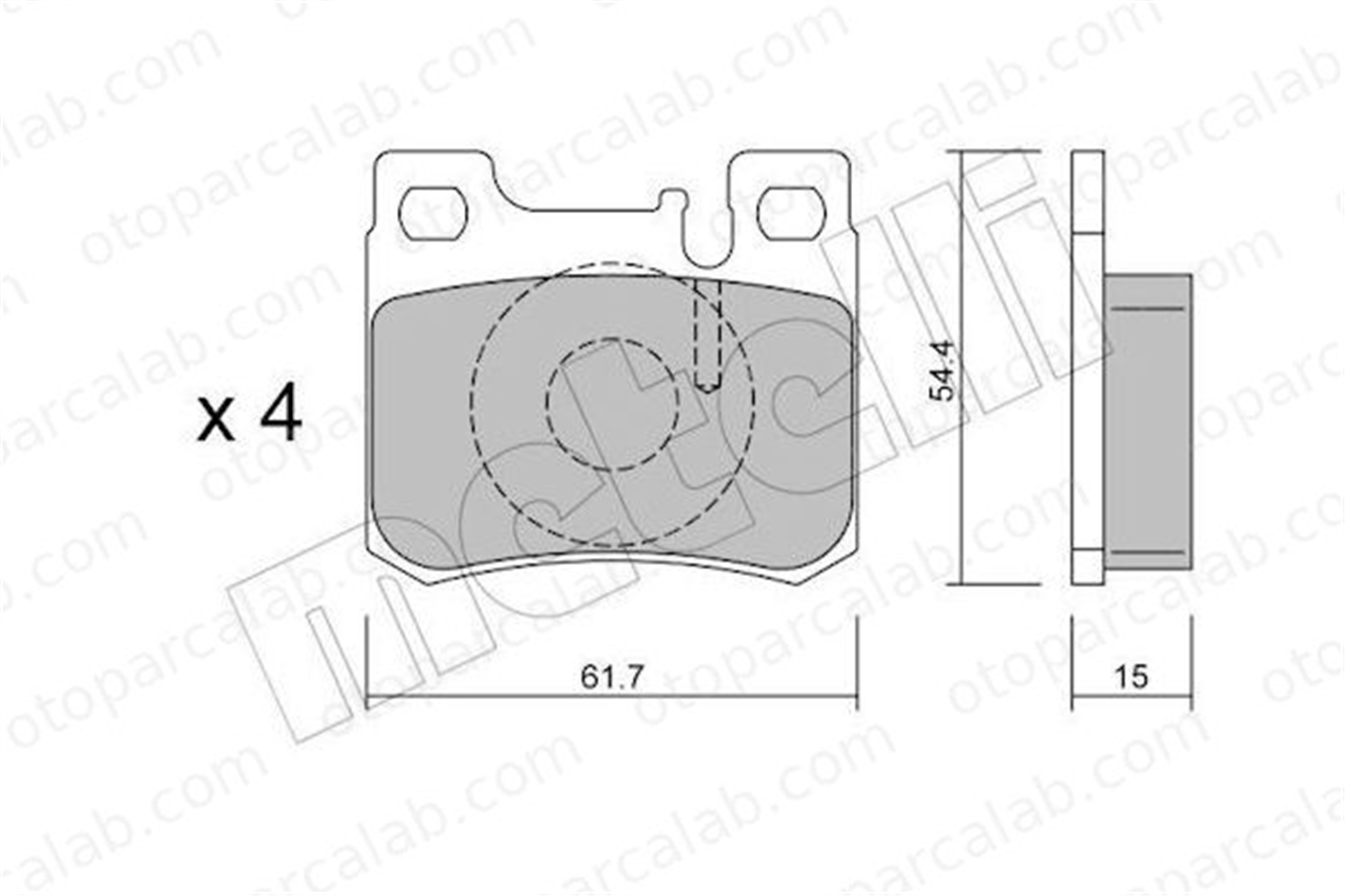 GRAP 93630 Fren Disk Balata Arka MERCEDES-BENZ 124 Sedan 190 A0024200120 24200020