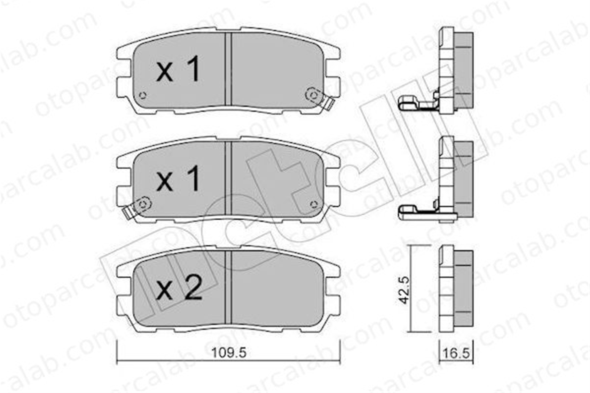 GRAP 93887 Fren Disk Balata Arka OPEL FRONTERA A FRONTERA B 8970392690 98AX2K021AF