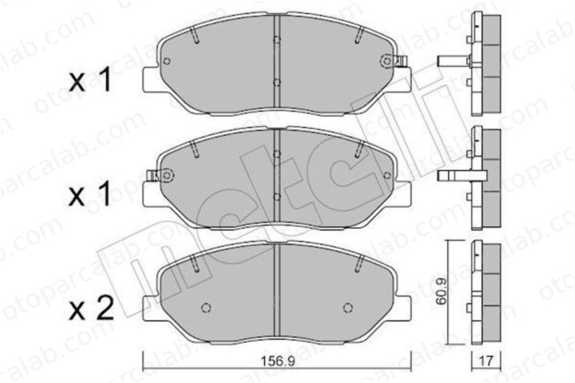 GRAP 93960 Fren Disk Balata Ön HYUNDAI SANTA FÉ II KIA SORENTO II 581010WA00 581012BA00