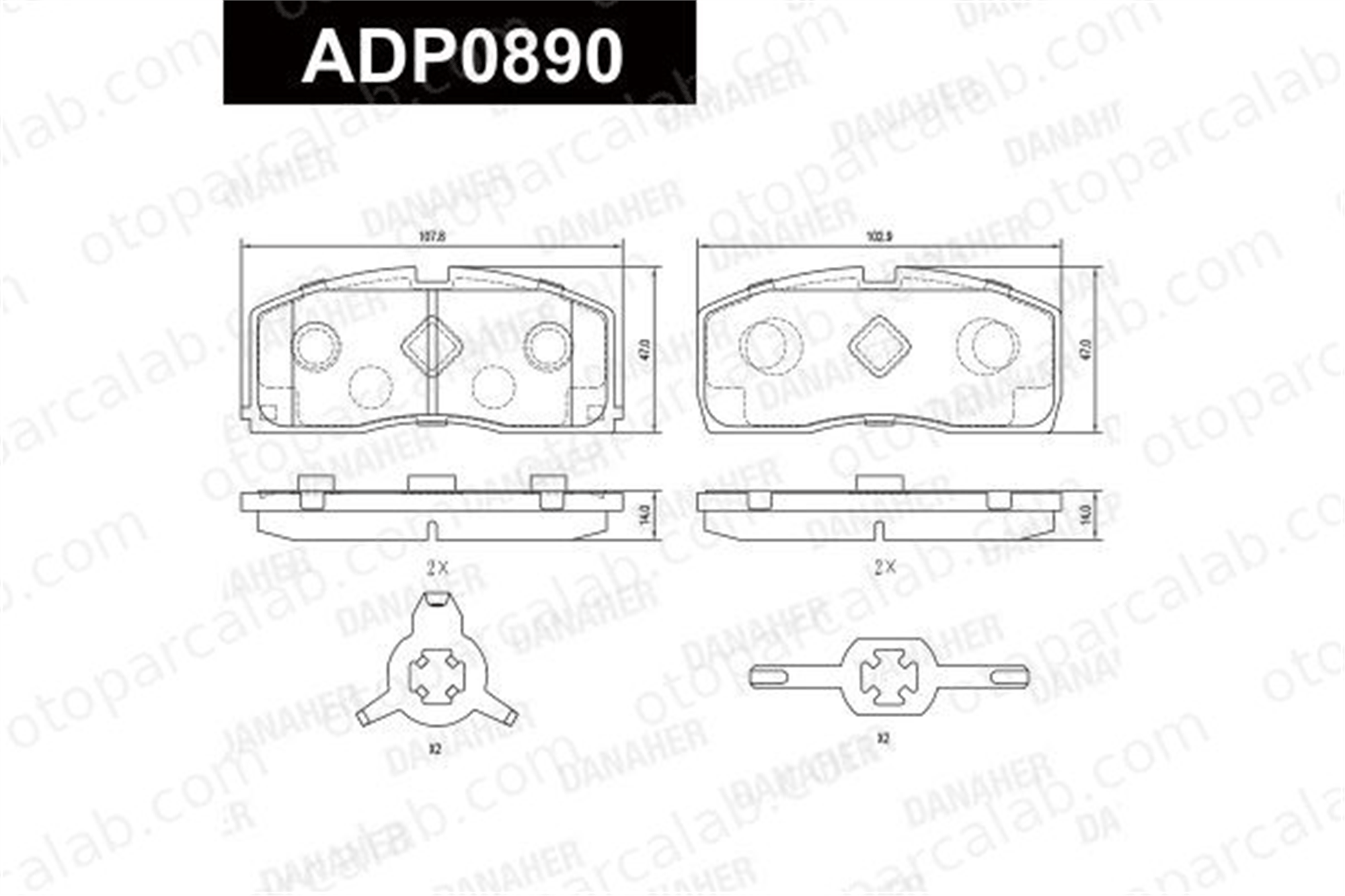 GRAP 93974 Fren Disk Balata Ön DAIHATSU CHARADE III GEELY CK 1034001121 449187714000