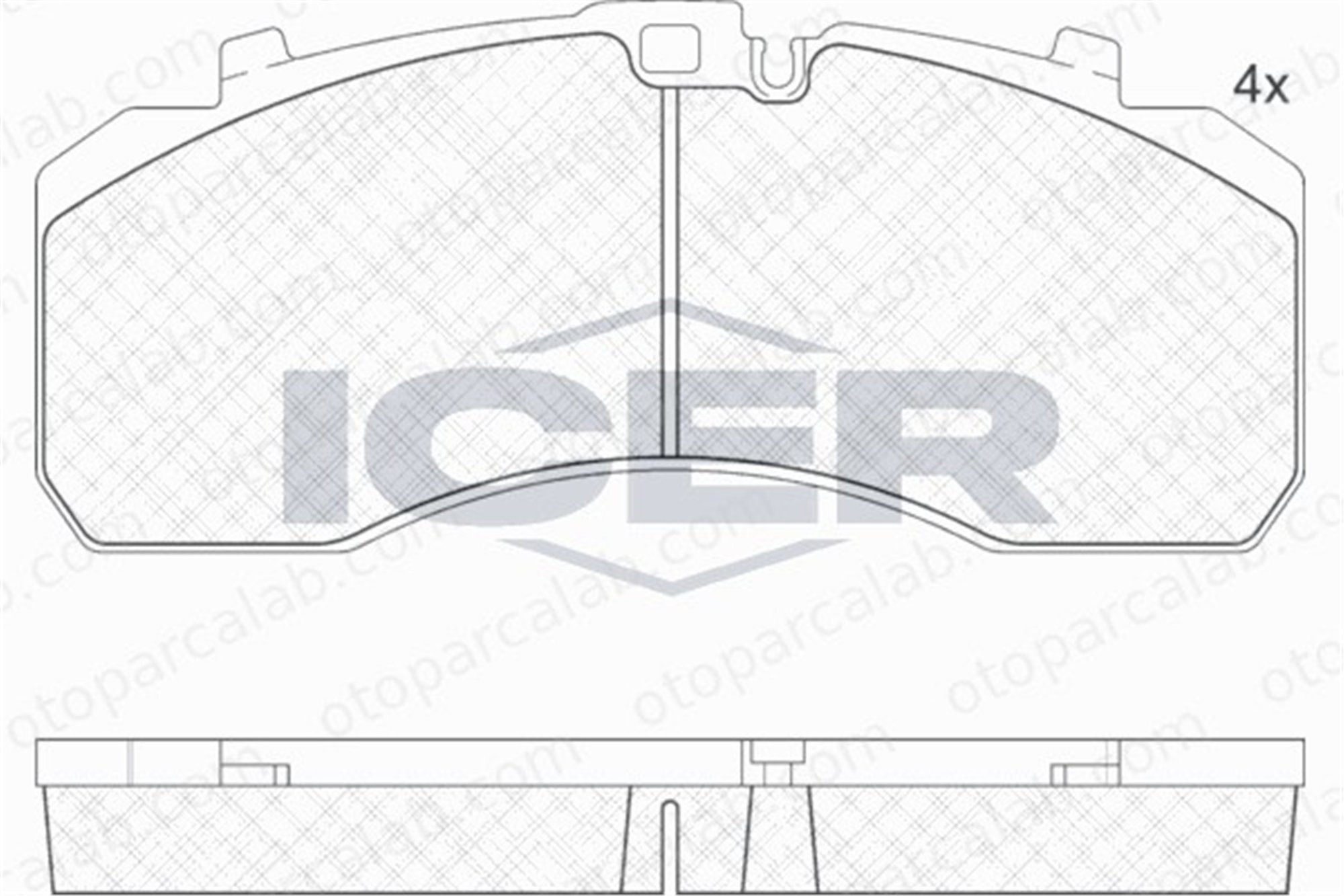 GRAP 94091 Fren Disk Balata Ön MAN F90 MERCEDES-BENZ AROCS 8158206030 K046771K50