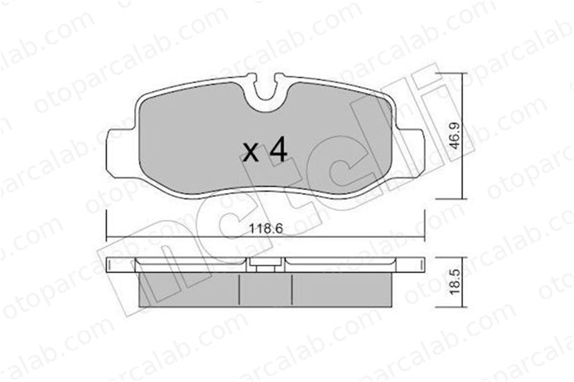 GRAP 94398 Fren Disk Balata Arka MERCEDES-BENZ VITO Mixto VITO Panelvan/Van A4474200120 4474200120