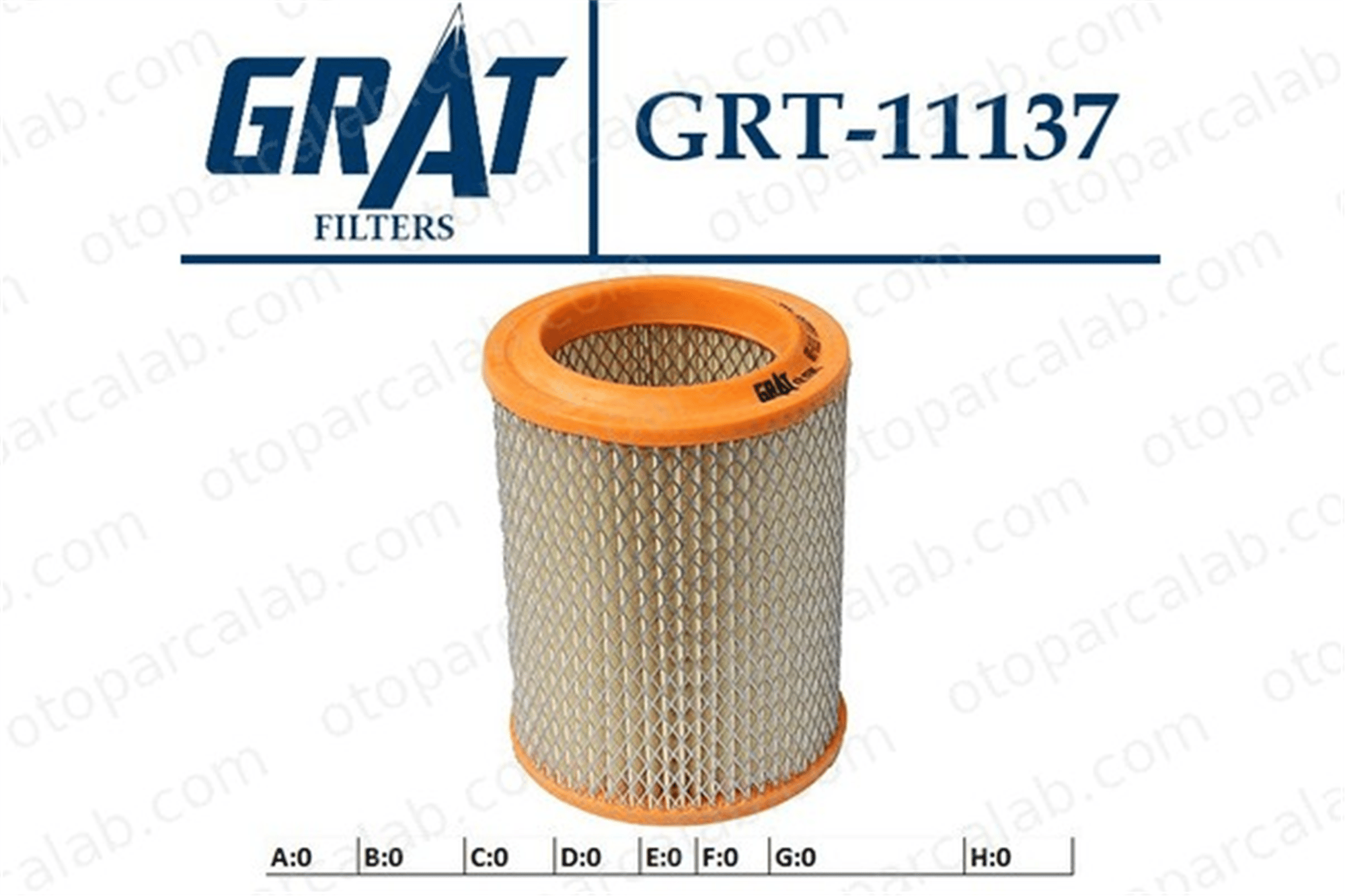 GRAT 11137 Hava Filtresi RENAULT 5 12 7701001494 1444P0