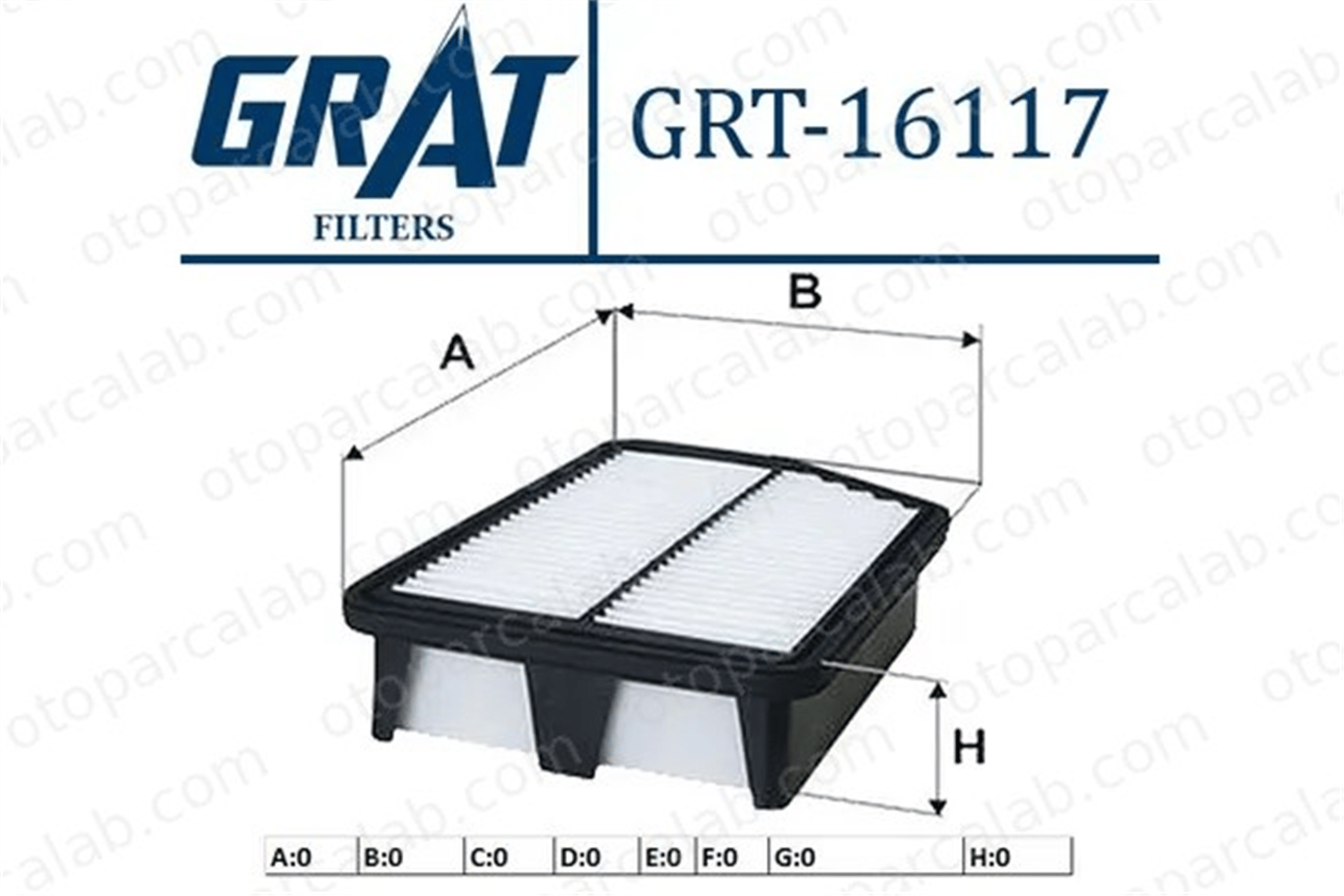 GRAT 16117 Hava Filtresi HYUNDAI ix35 KIA SPORTAGE III 281132S000 281133Z100