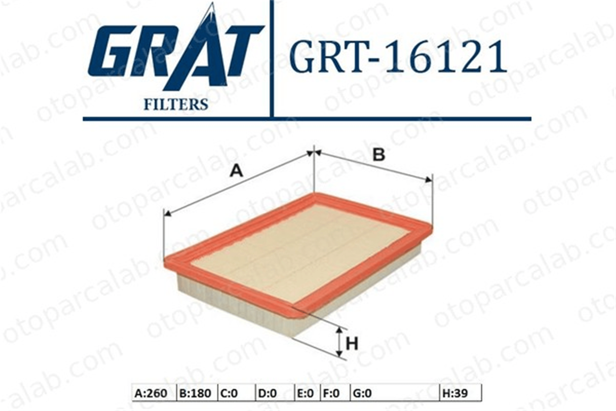 GRAT 16121 Hava Filtresi HYUNDAI LANTRA II Station wagon COUPE I 2811323001
